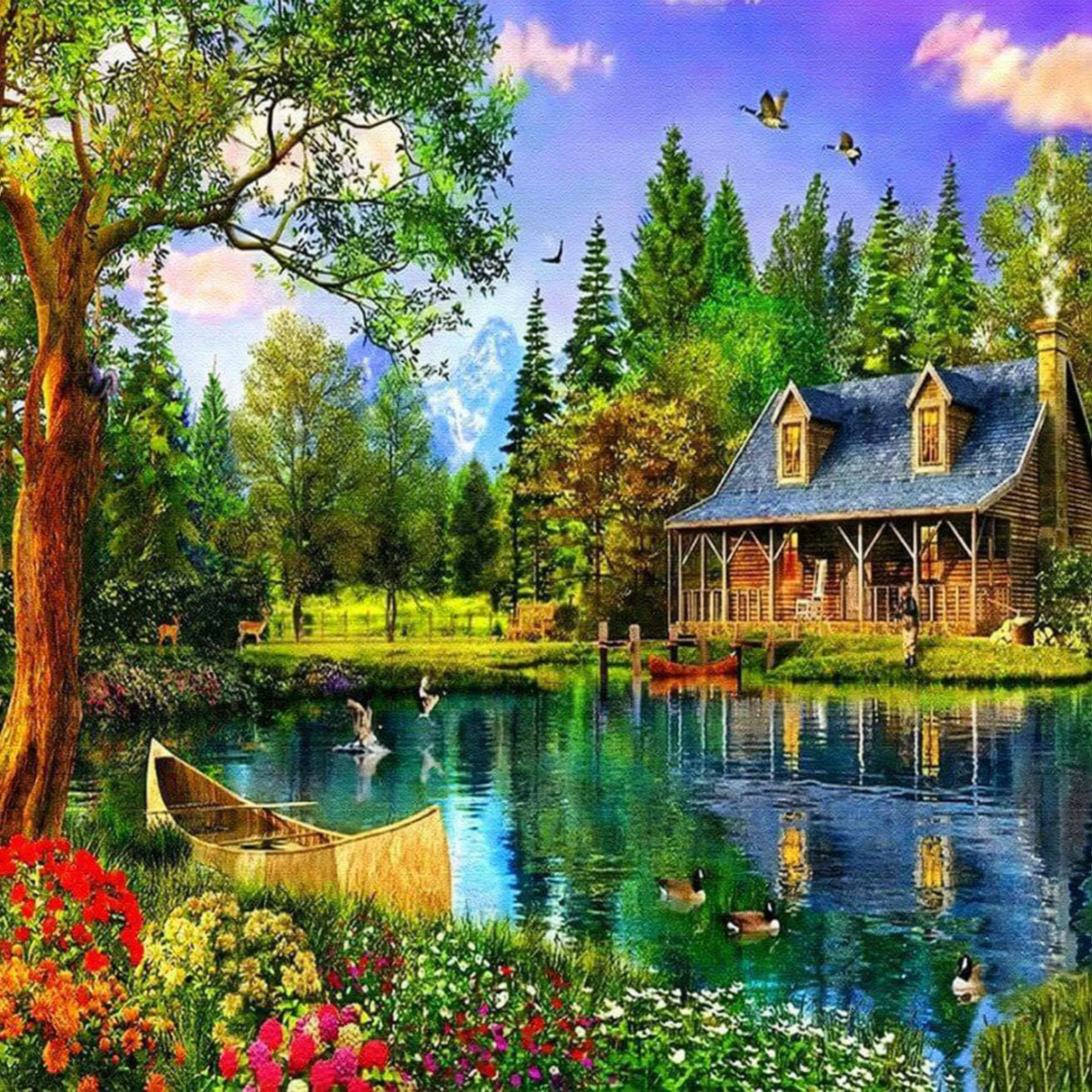 Dream Cottage | Diamond Painting - Image 2