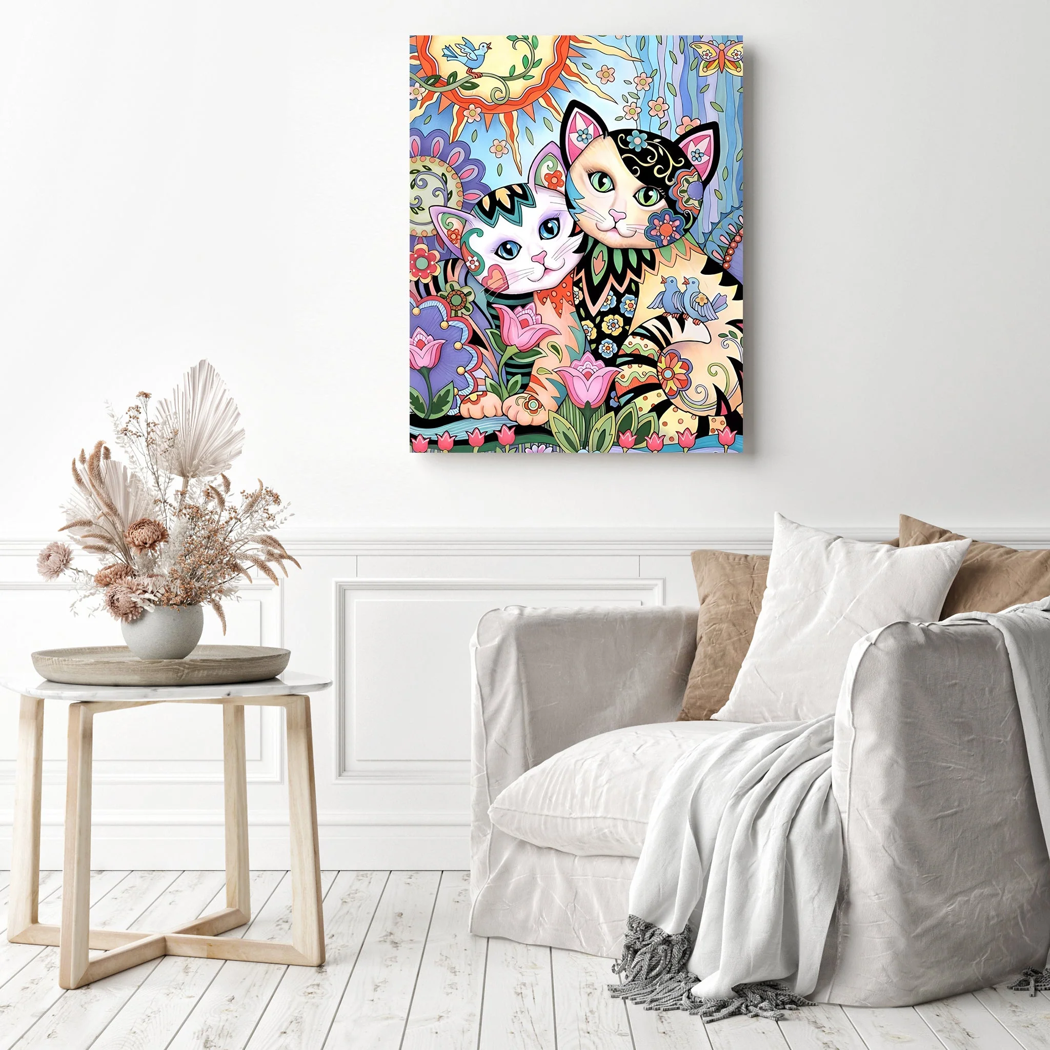 Cartoon Abstract Colorful Cats Lover | Diamond Painting - Image 3
