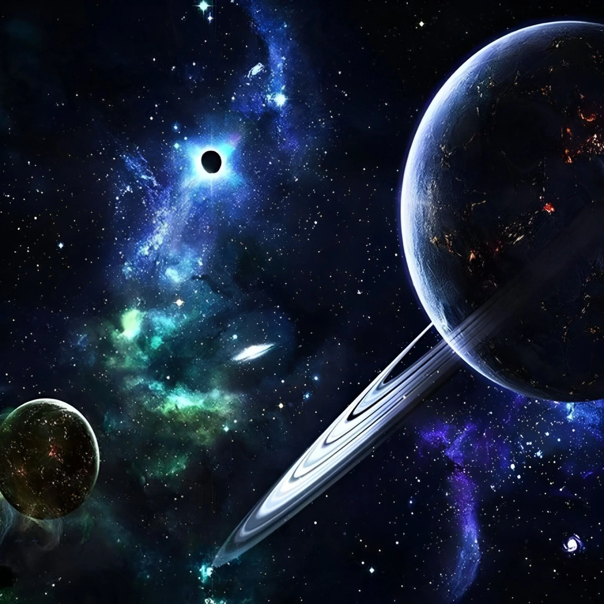 Galaxy and Blackhole | Diamond Painting - Image 2