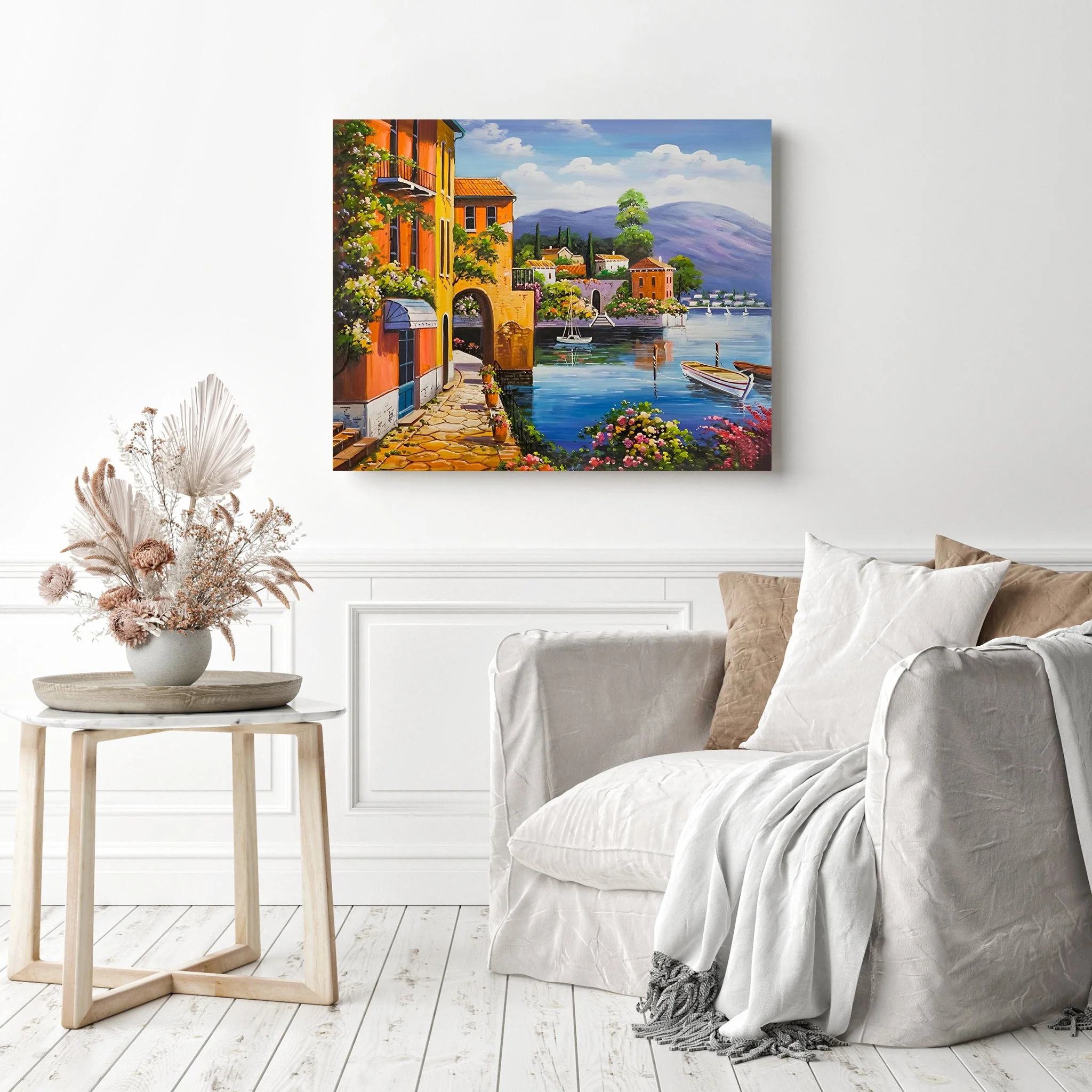 Dream Coastal City Landscape | Diamond Painting - Image 3