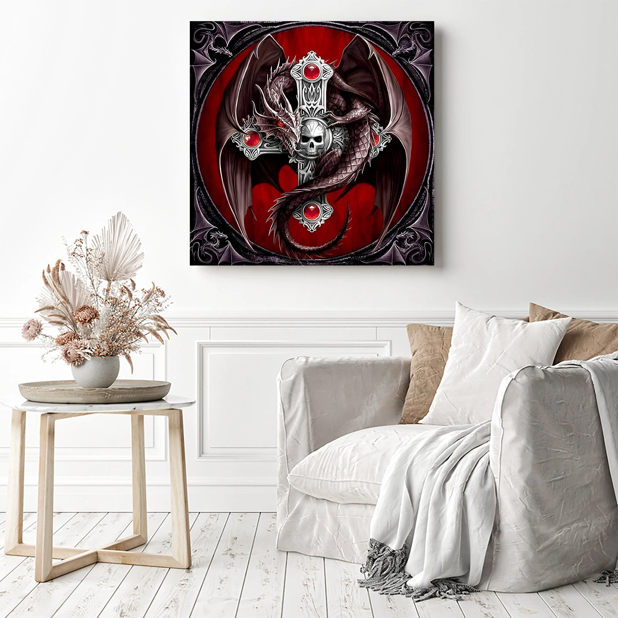 Horrible Skull Dragon | Diamond Painting - Image 3