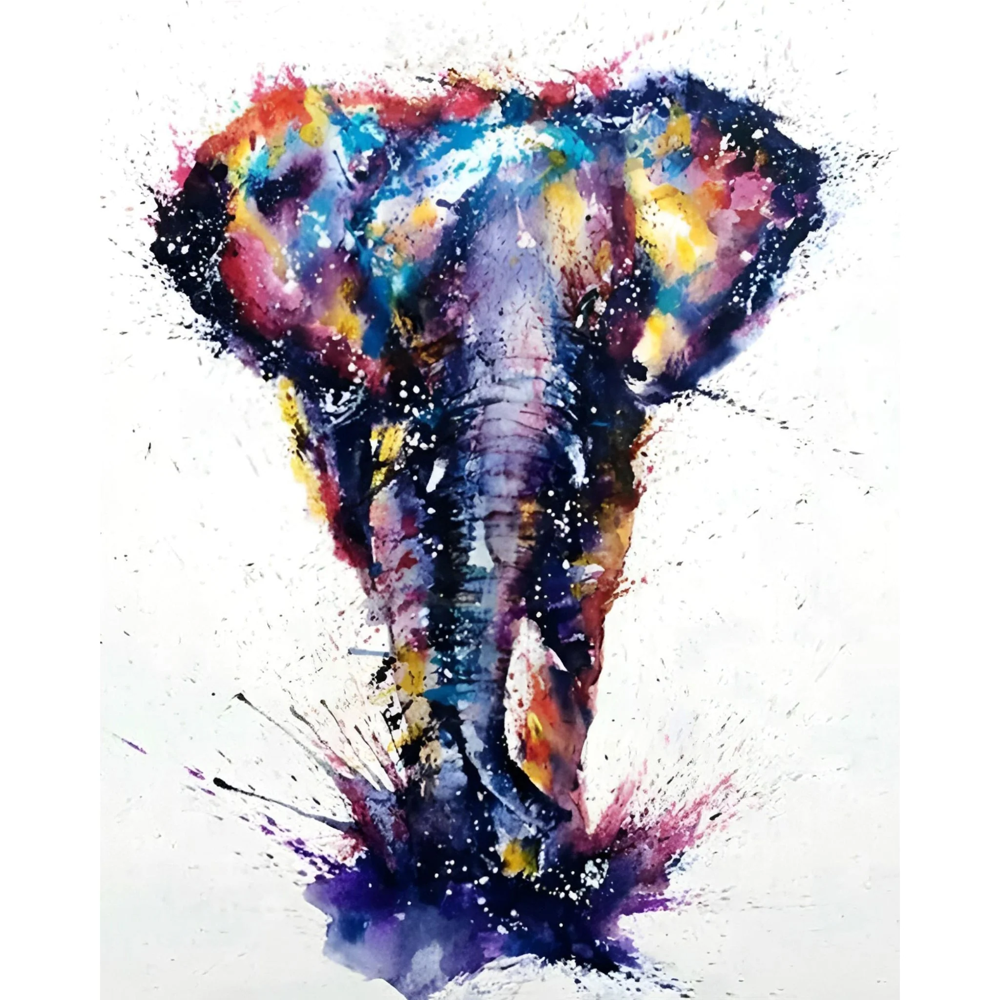 Watercolor Elephant | Diamond Painting - Image 2