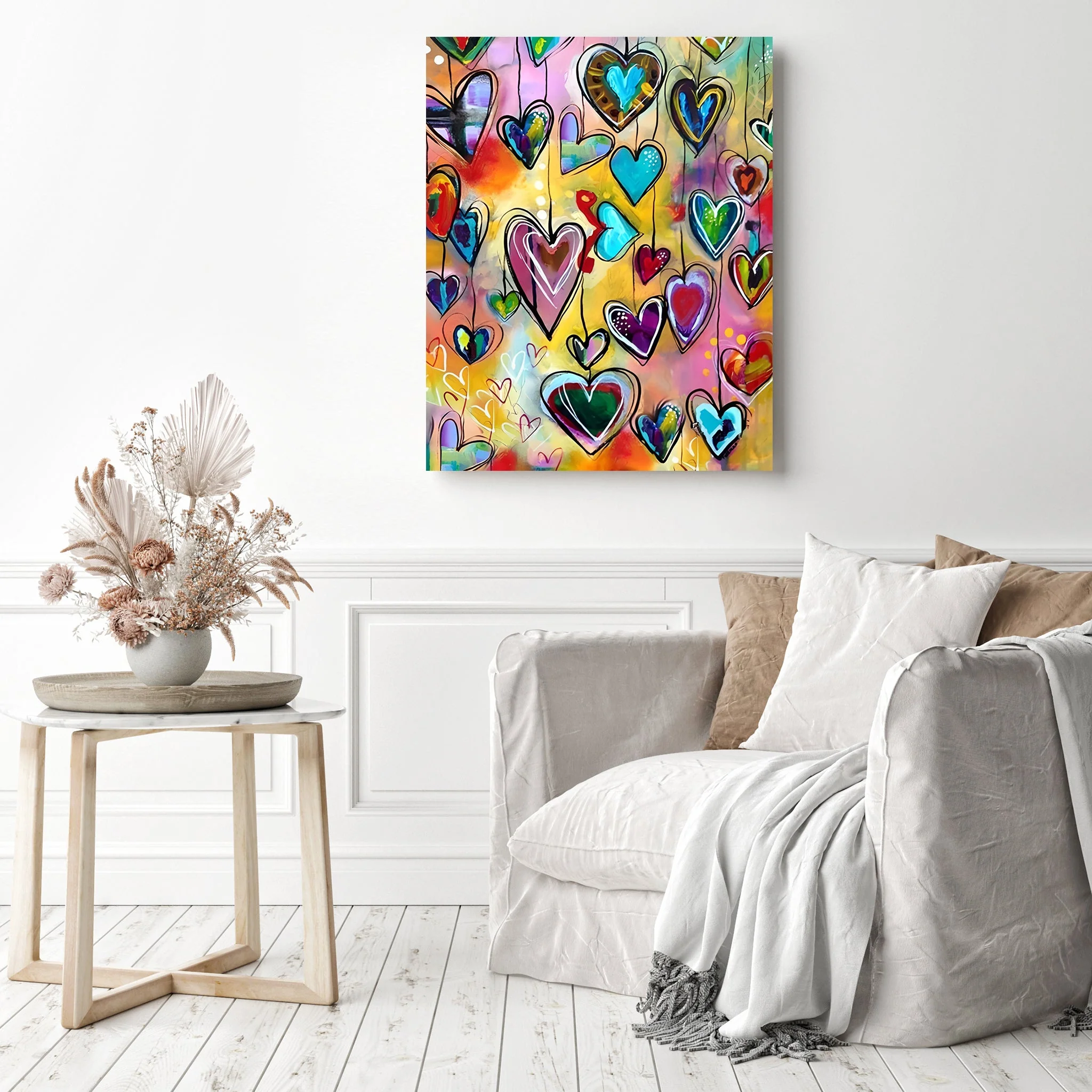 Hanging Hearts | Diamond Painting - Image 3