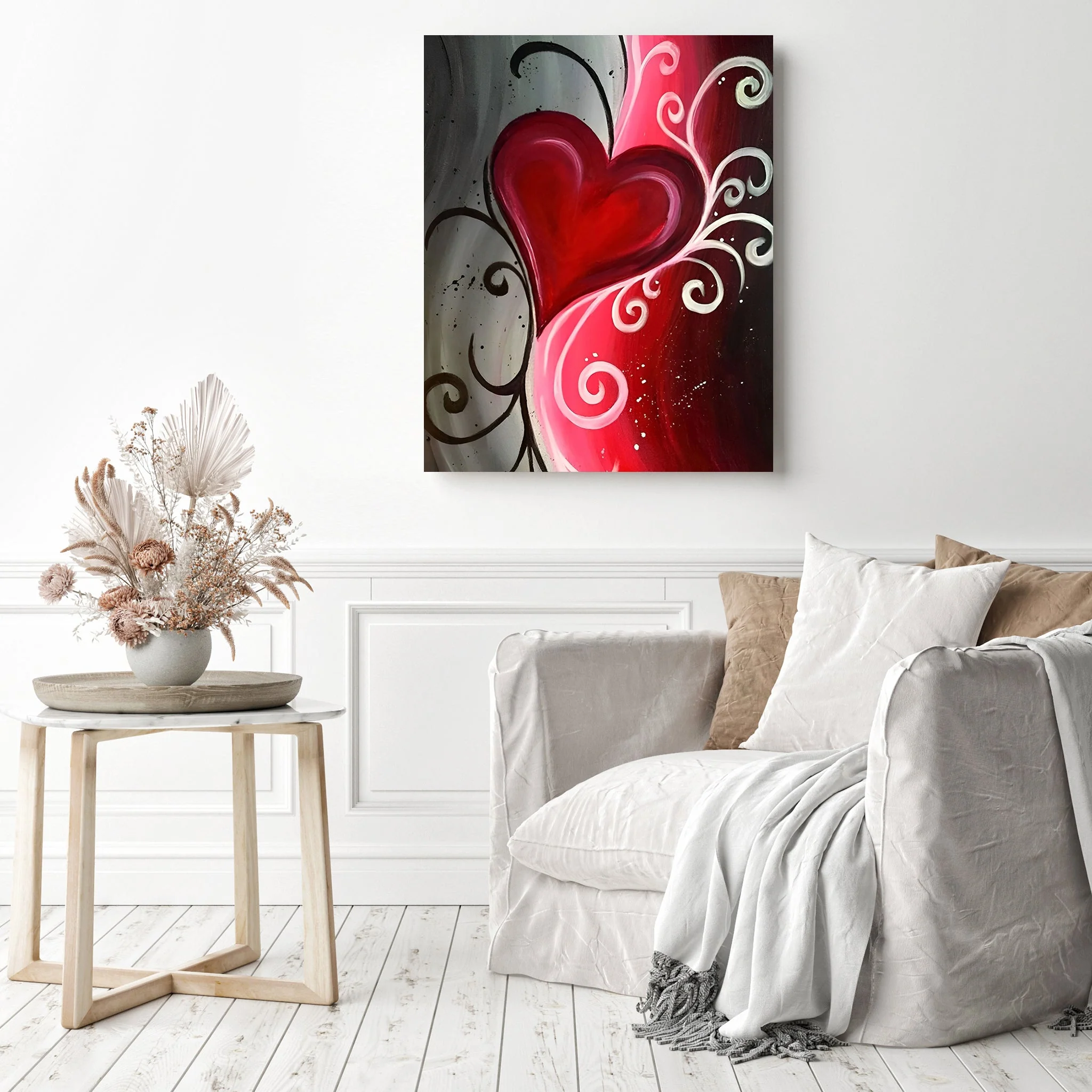 Red Heart Artwork | Diamond Painting - Image 3