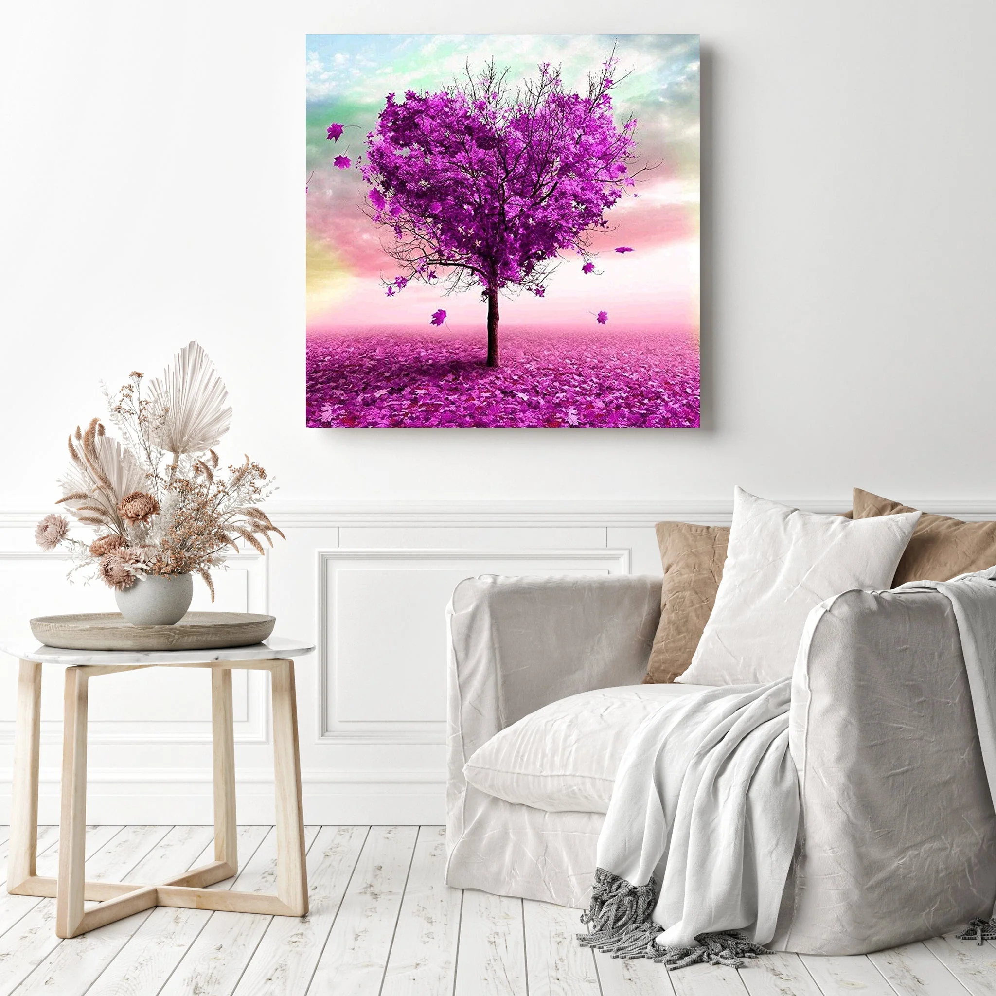 Fantasy Purple Heart Tree | Diamond Painting - Image 3