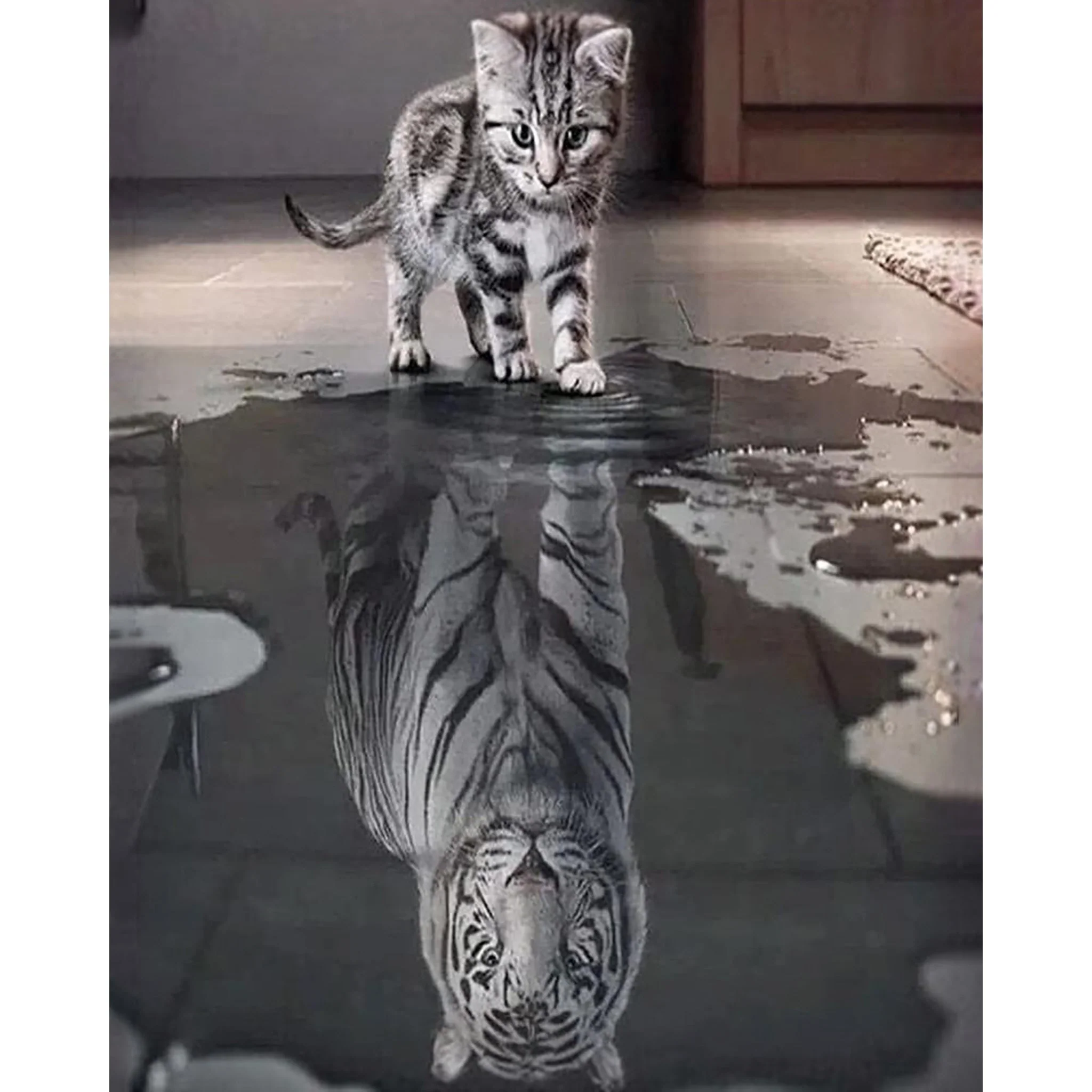 Cat Or Tiger | Diamond Painting - Image 2