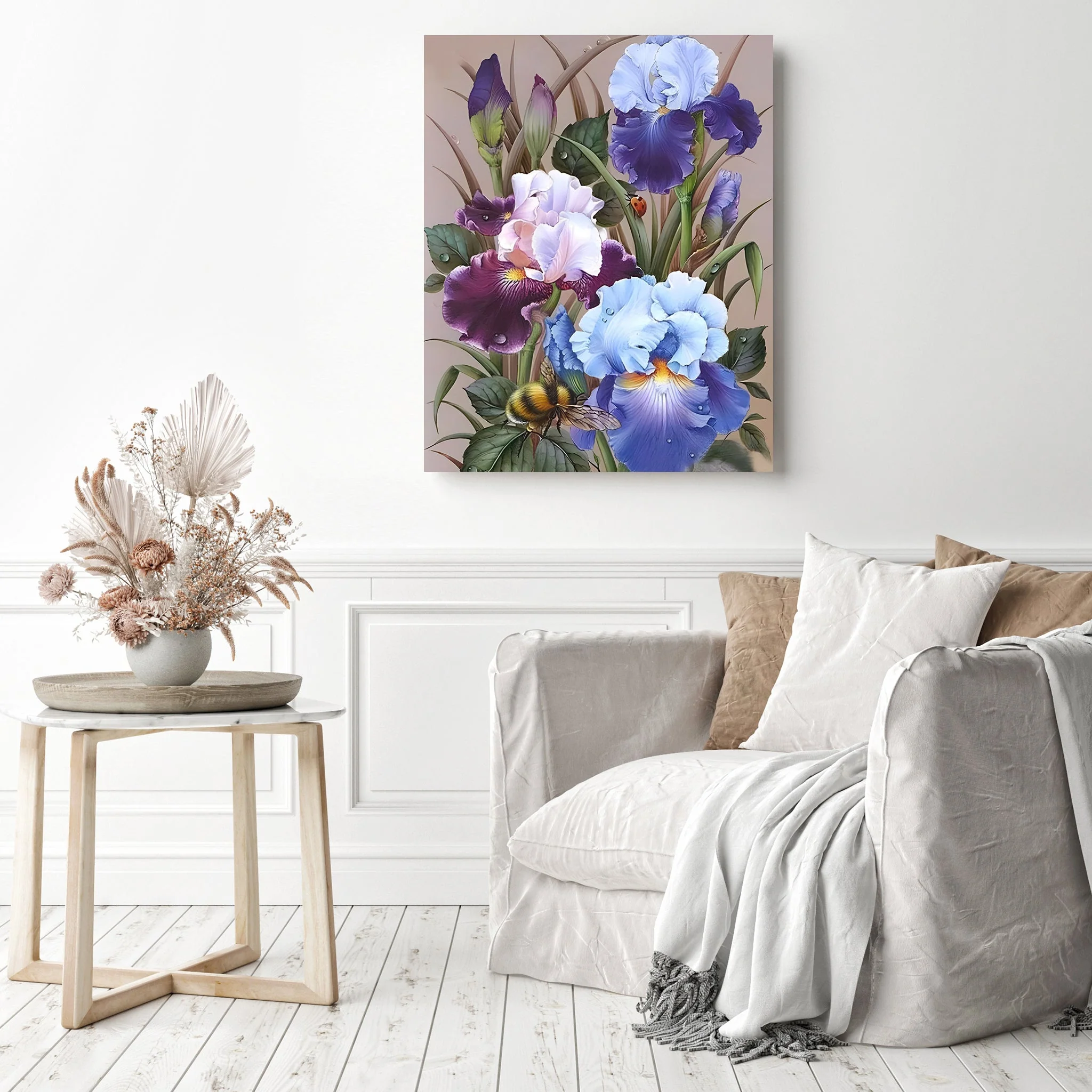 Purple Flowers | Diamond Painting - Image 3