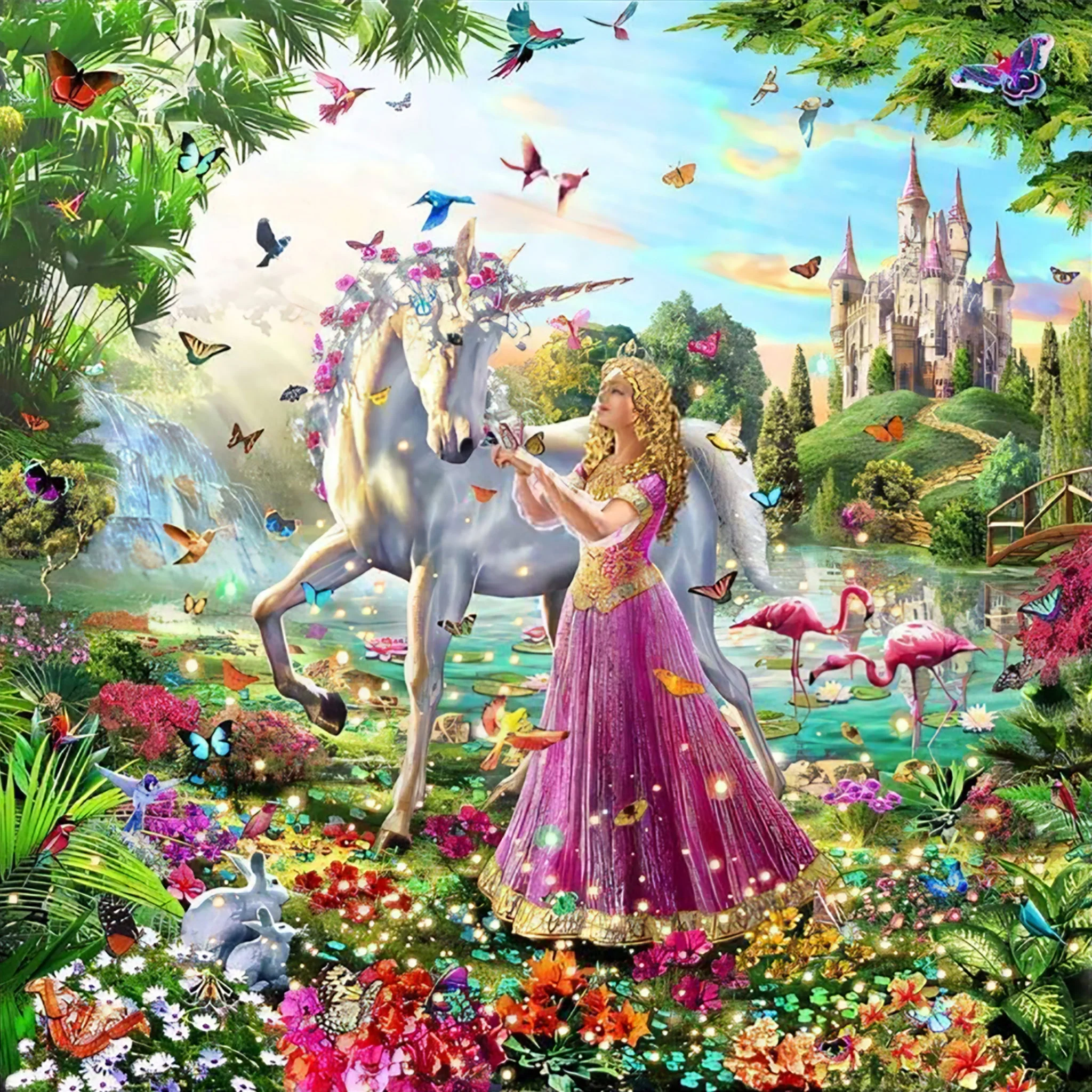 Castle Unicorn | Diamond Painting - Image 2
