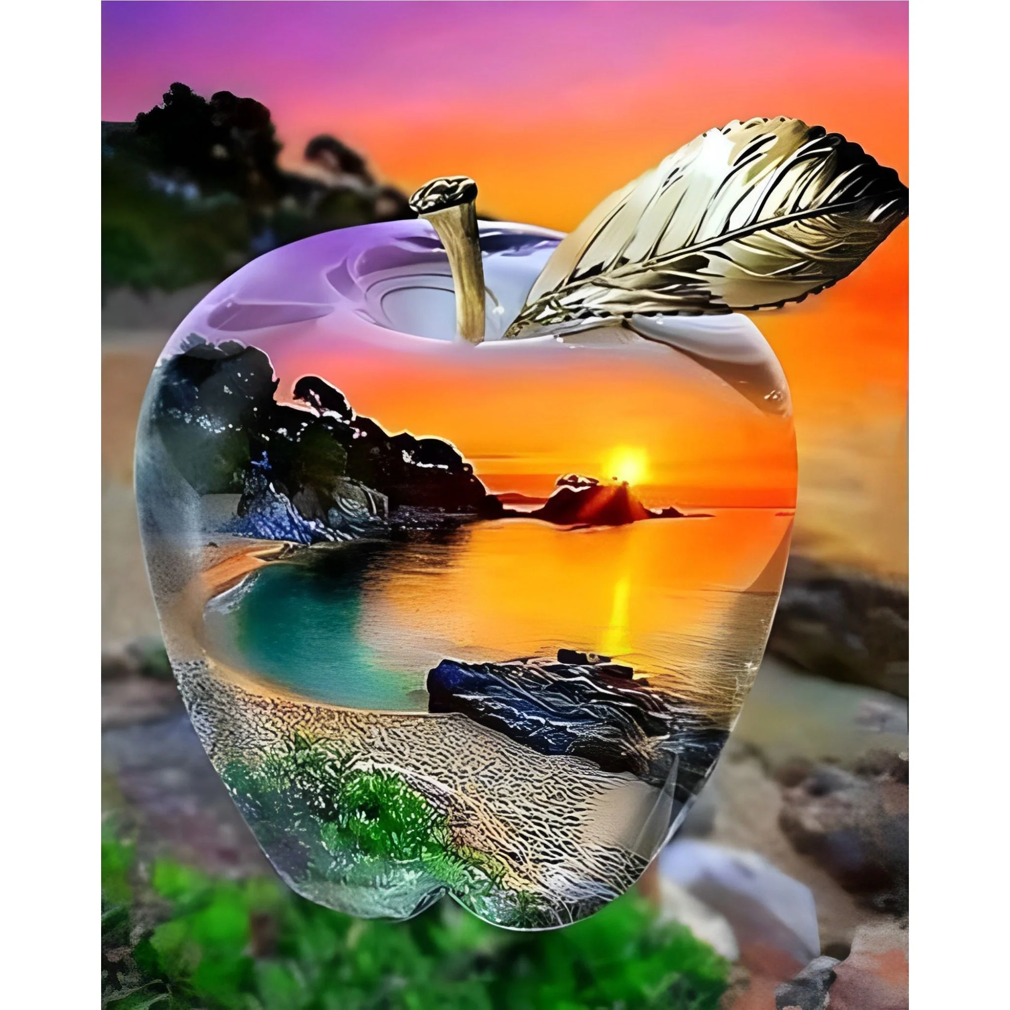 Glass Apple | Diamond Painting - Image 2
