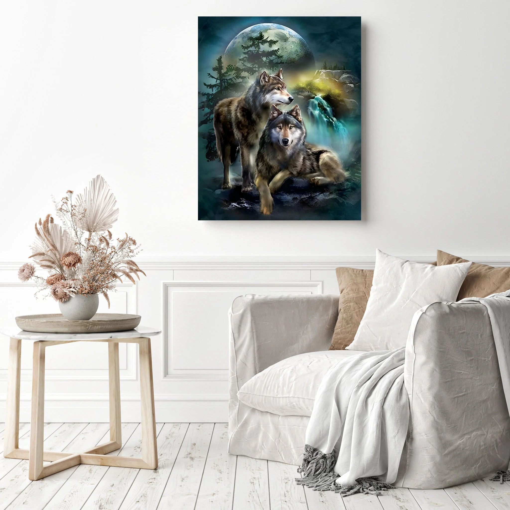 Moon Cool Wolf | Diamond Painting - Image 3