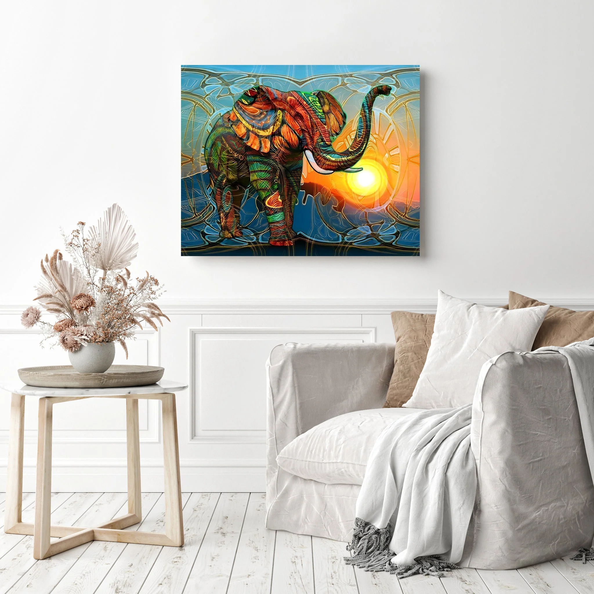 Colorful Elephant | Diamond Painting - Image 3