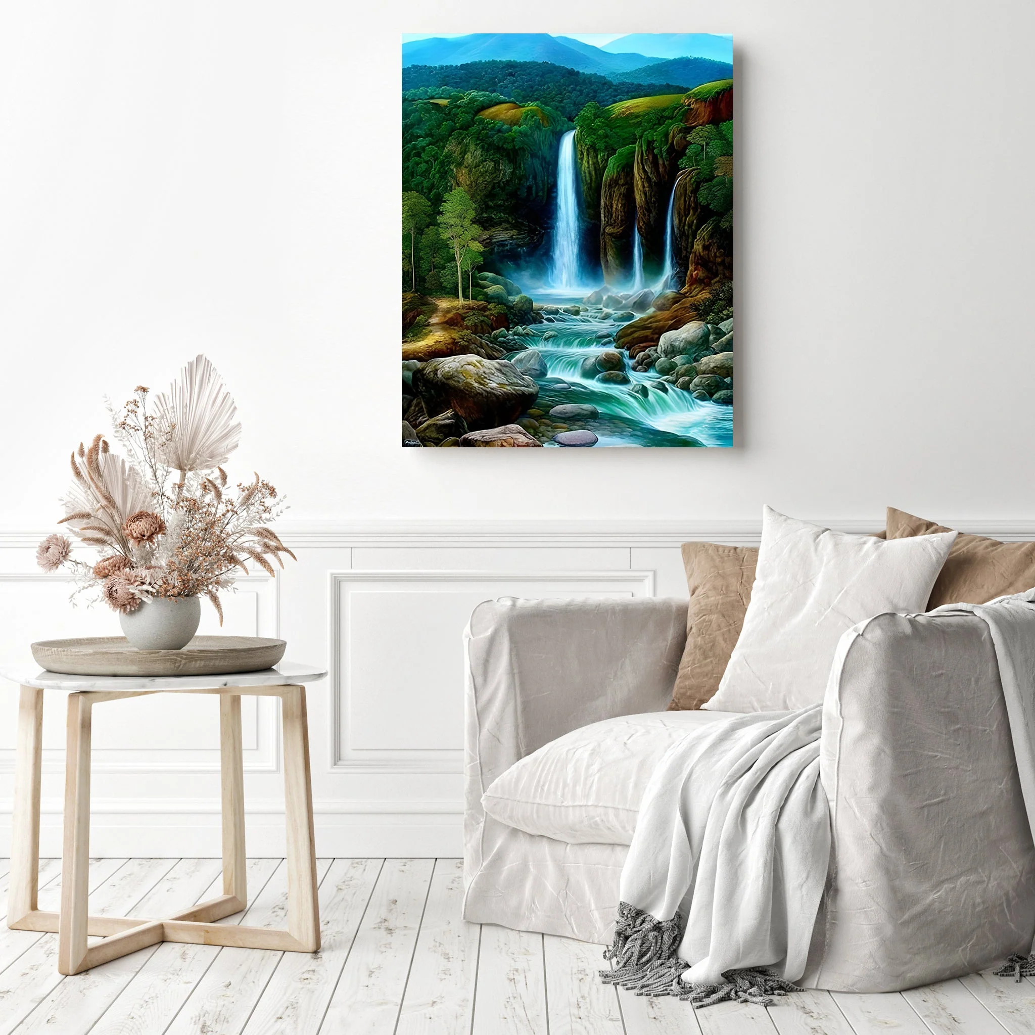 Dream Landscape Mountain Waterfall | Diamond Painting - Image 3
