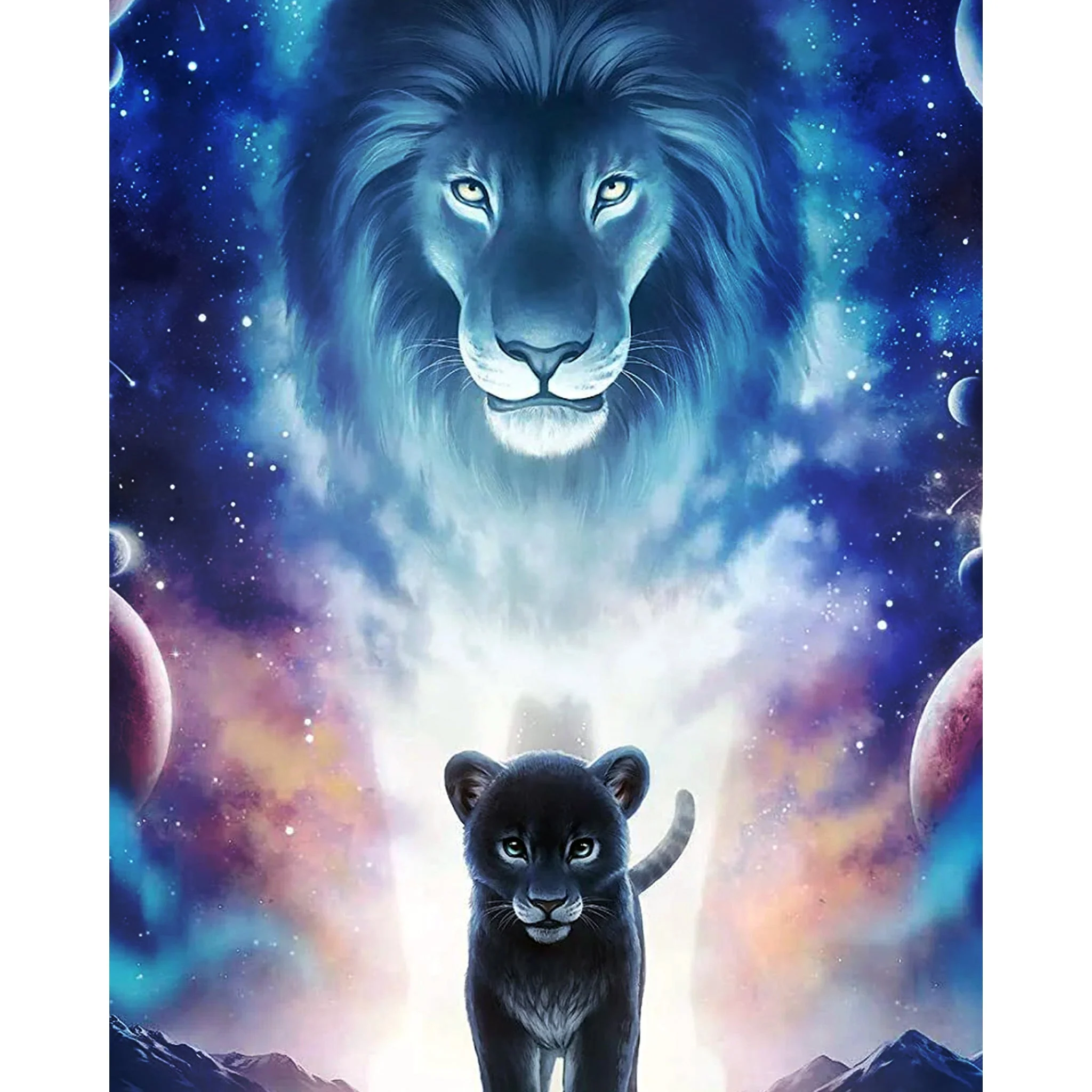 Mirror Of The King Lion | Diamond Painting - Image 2