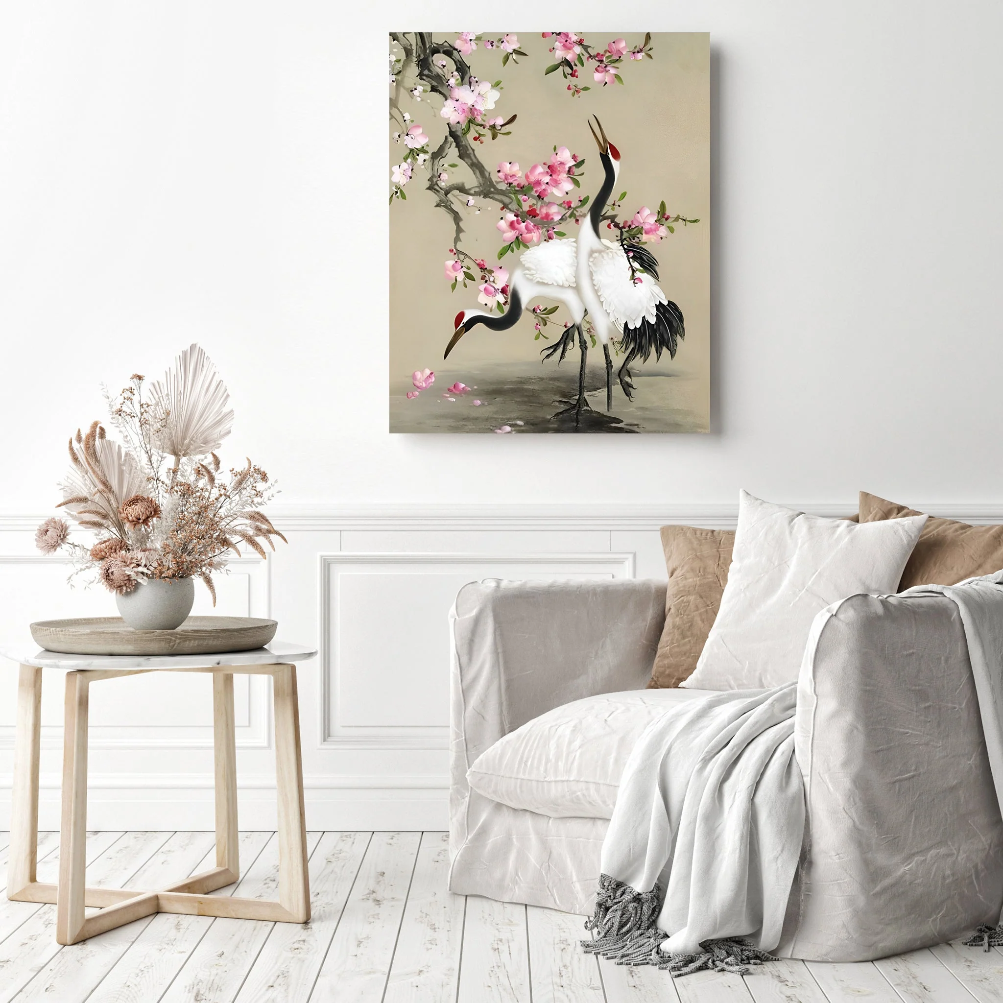 Watercolor Red-Crowned Crane | Diamond Painting - Image 3