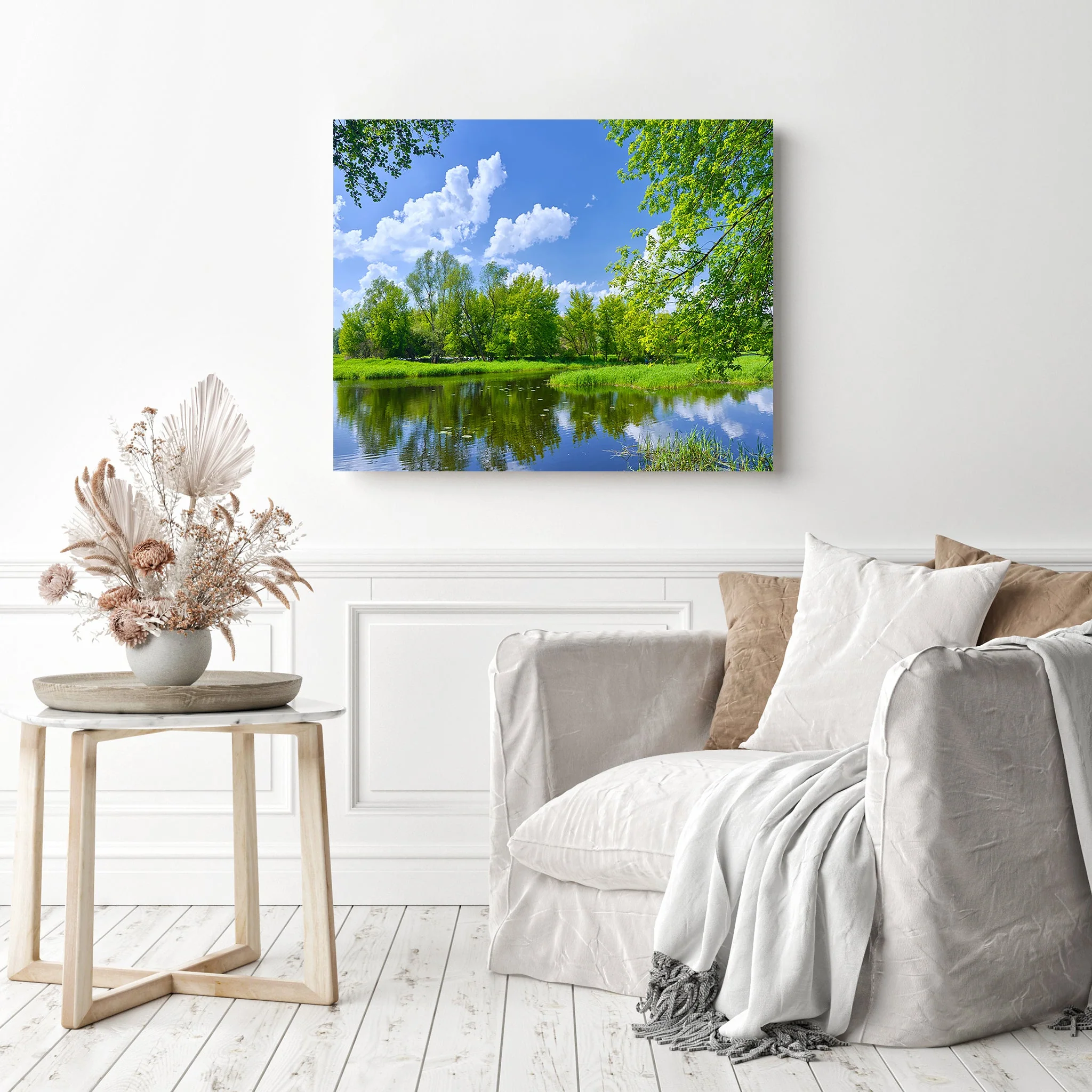 Spring Nature Forest Lake | Diamond Painting - Image 3