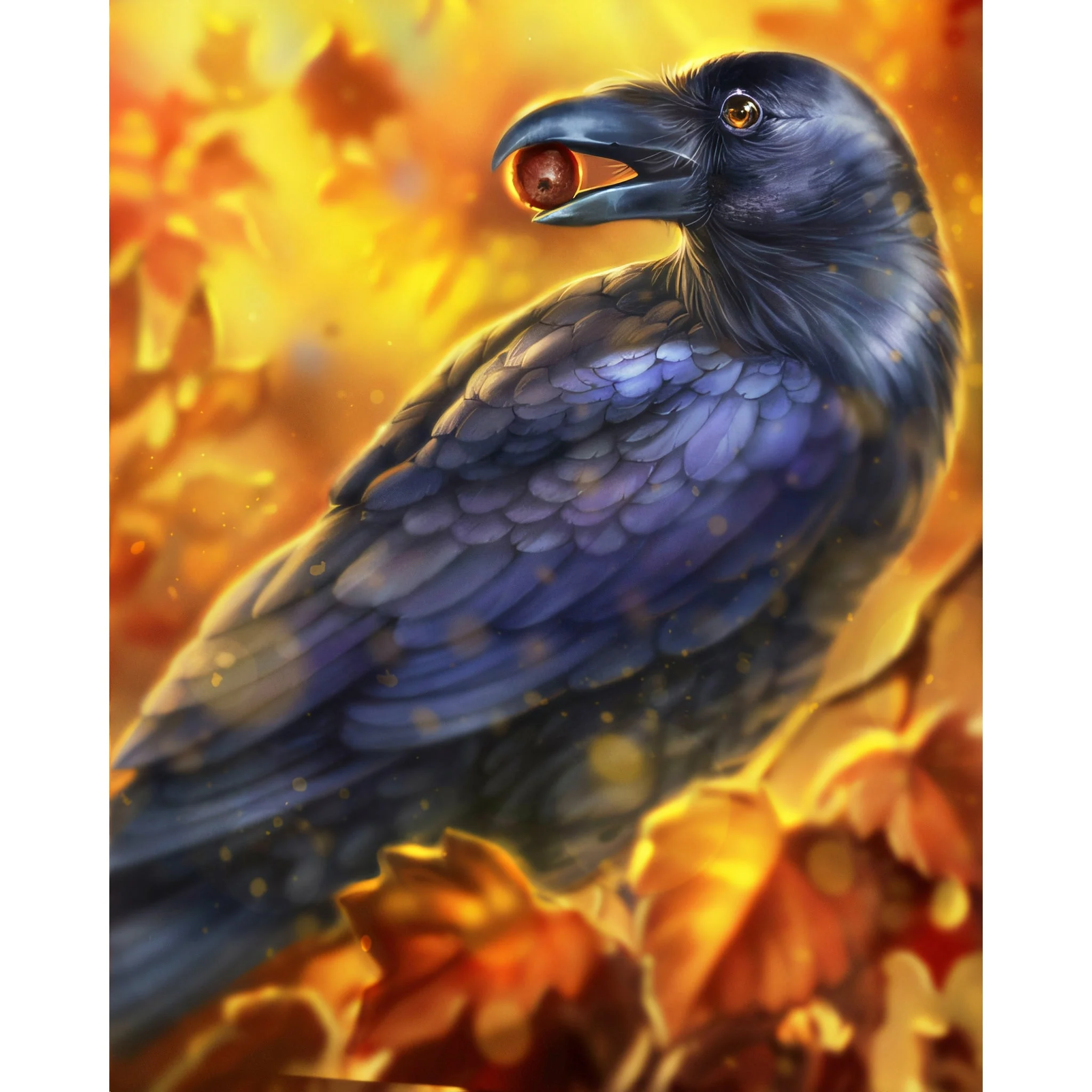 Bird Raven | Diamond Painting - Image 2