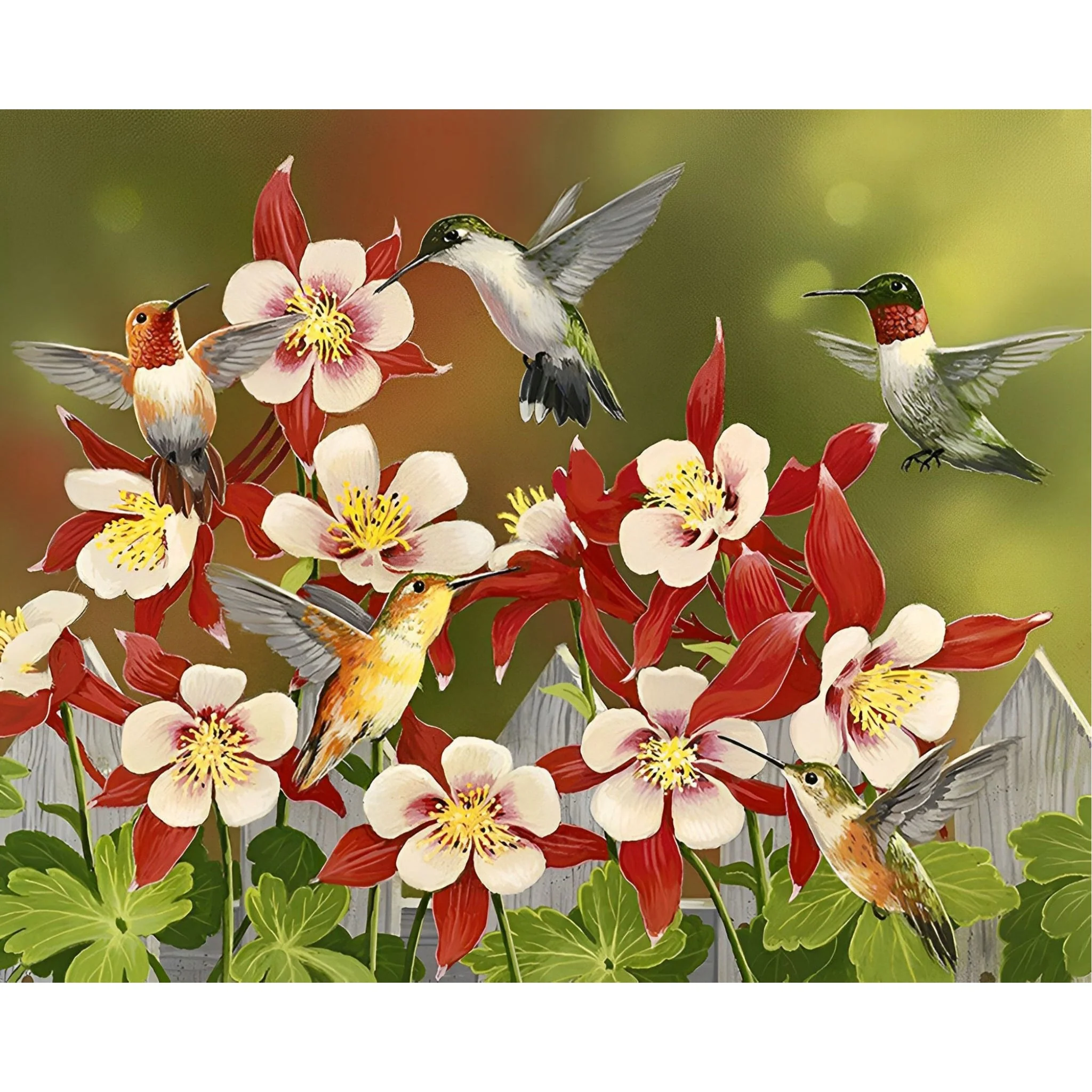 Hummingbird Fellowship | Diamond Painting - Image 2