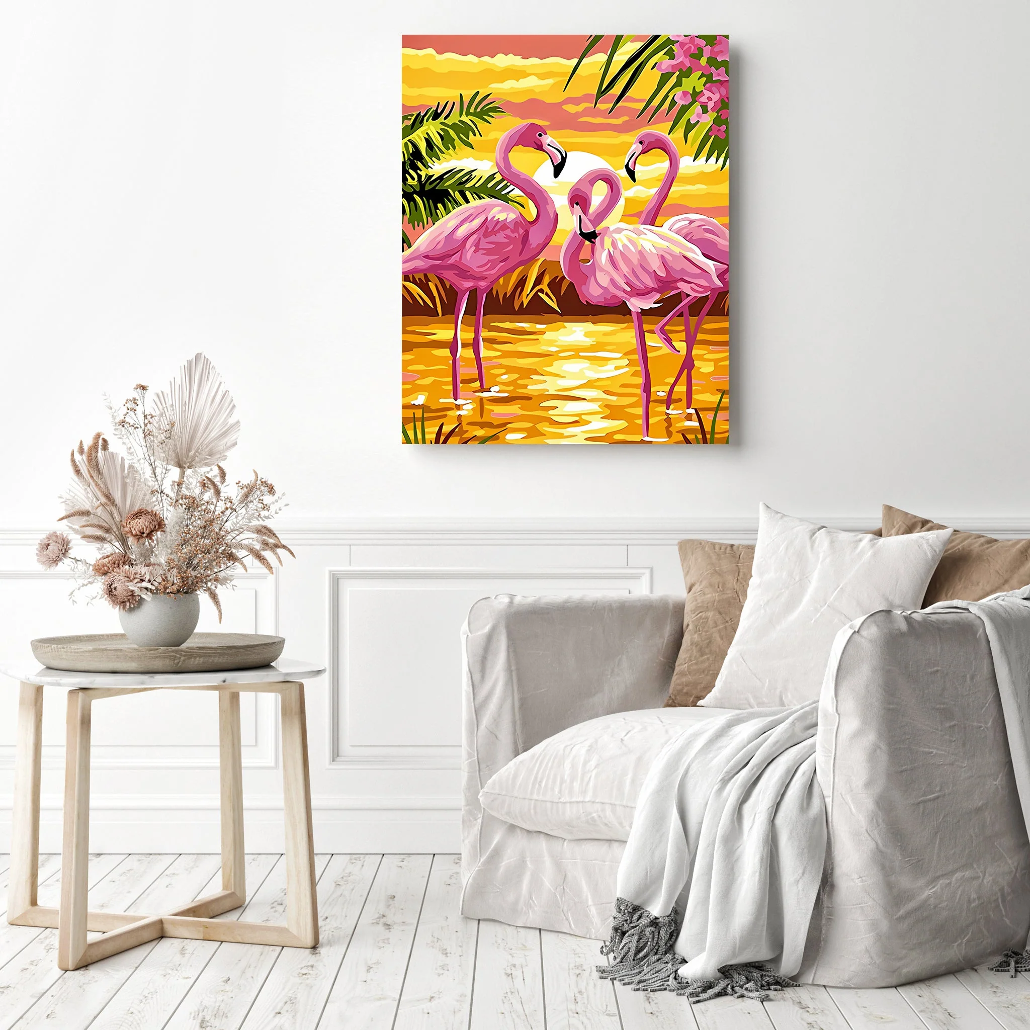 Flamingos Paradise | Diamond Painting - Image 3