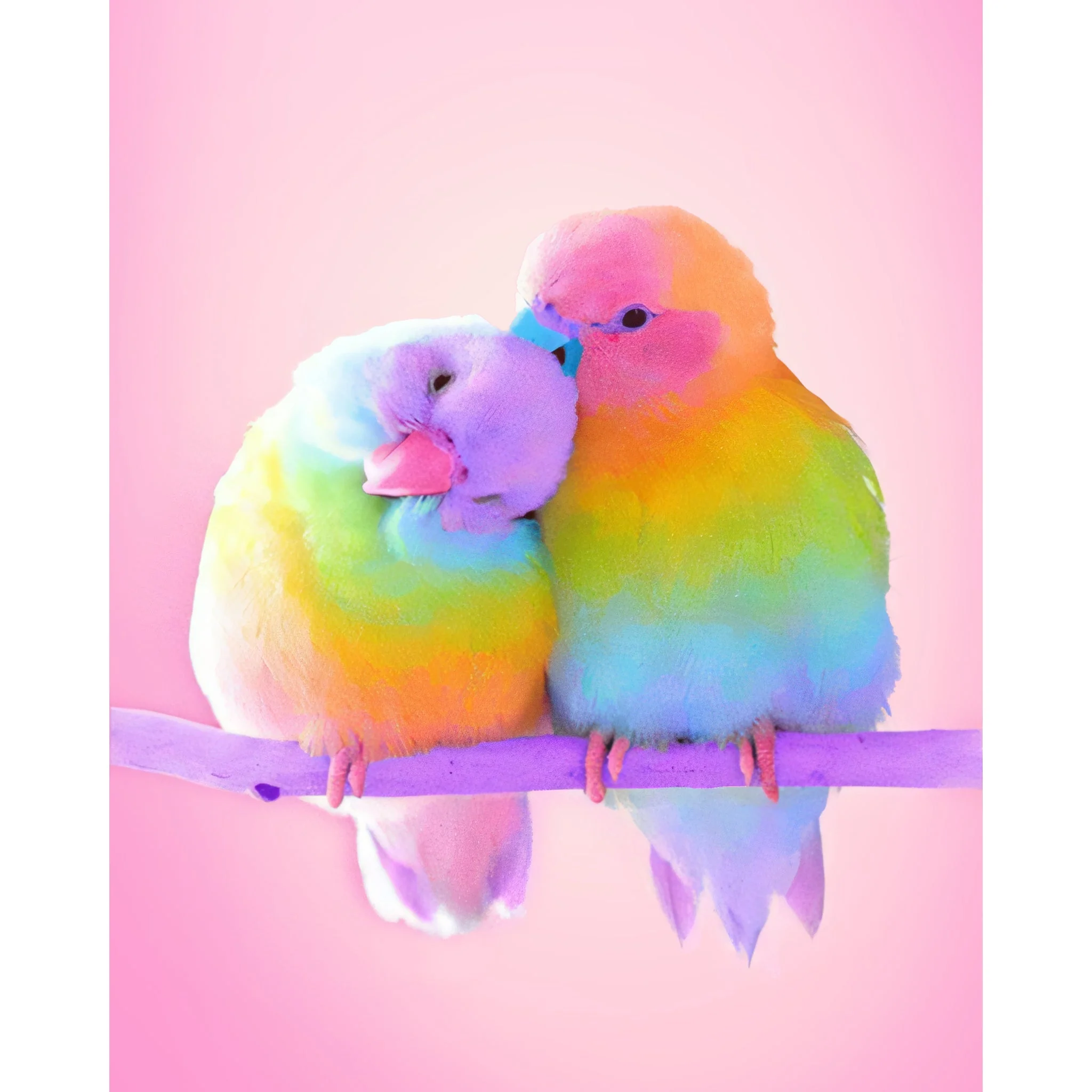 Colorful Parrots | Diamond Painting - Image 2