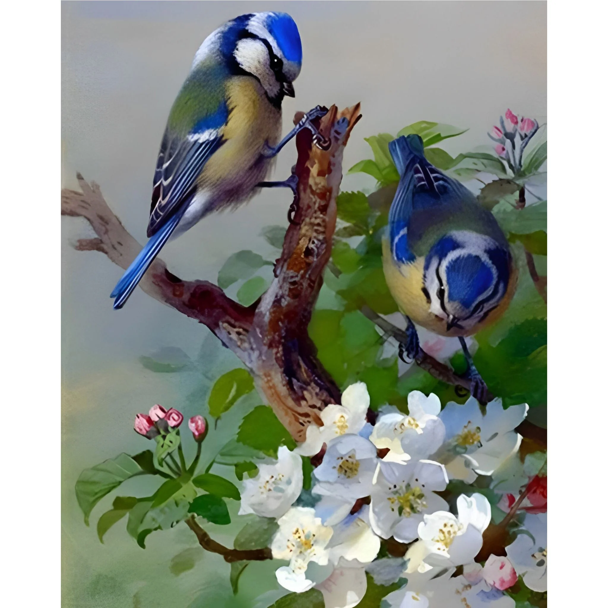 Flower Birds | Diamond Painting - Image 2