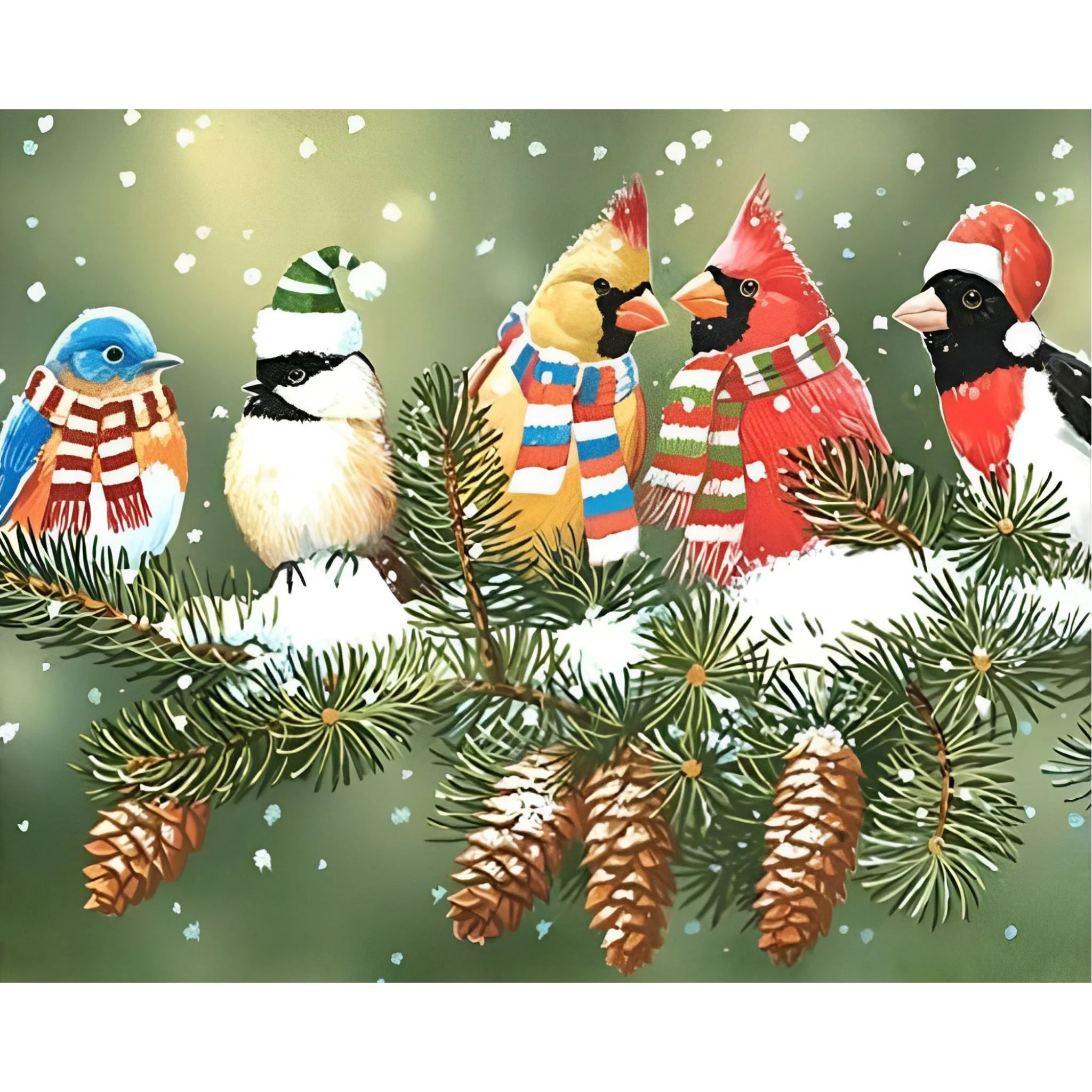 Snow Birds Winter | Diamond Painting - Image 2