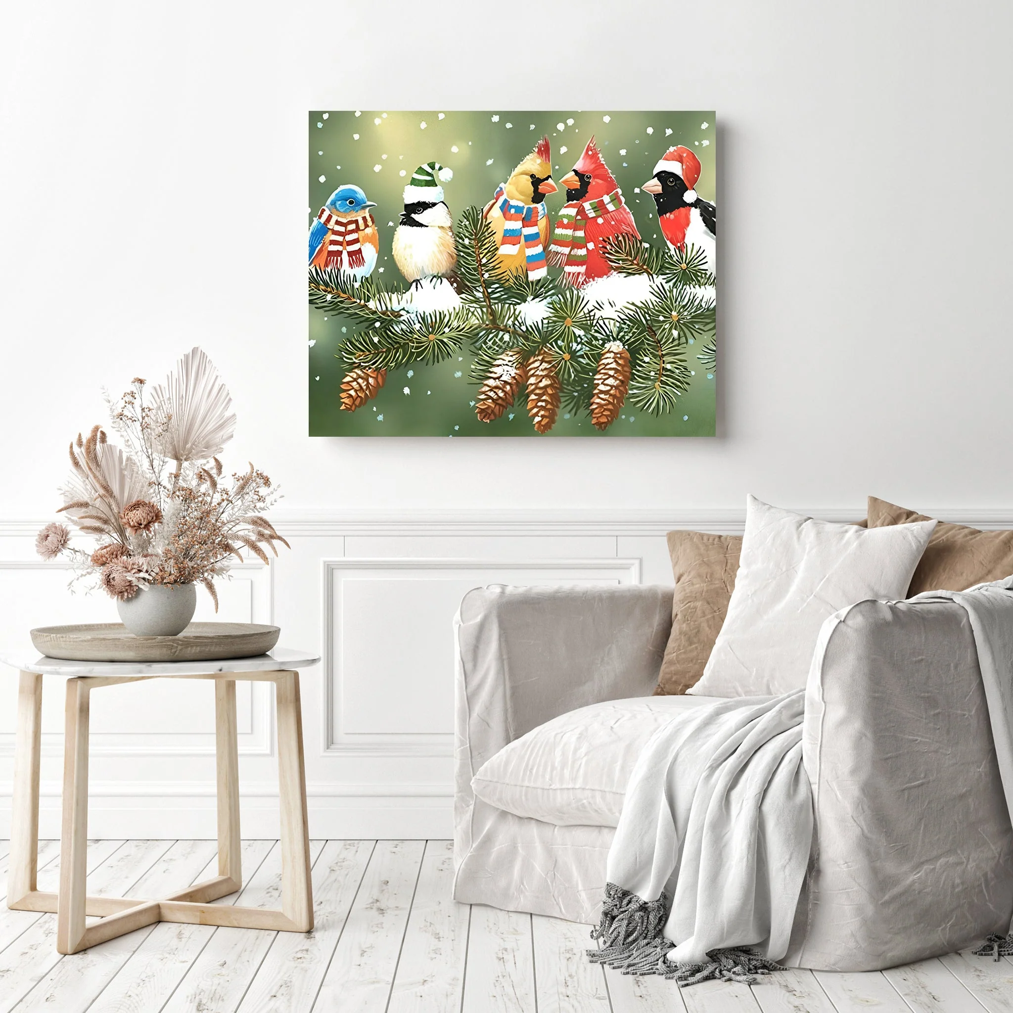 Snow Birds Winter | Diamond Painting - Image 3