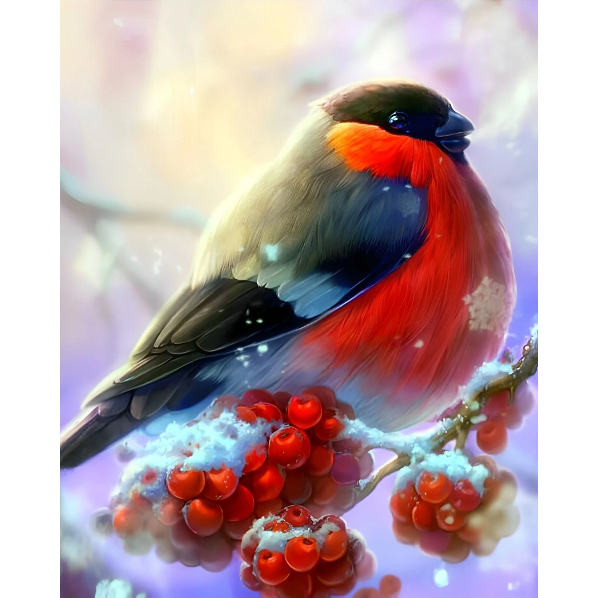 Winter Bird | Diamond Painting - Image 2