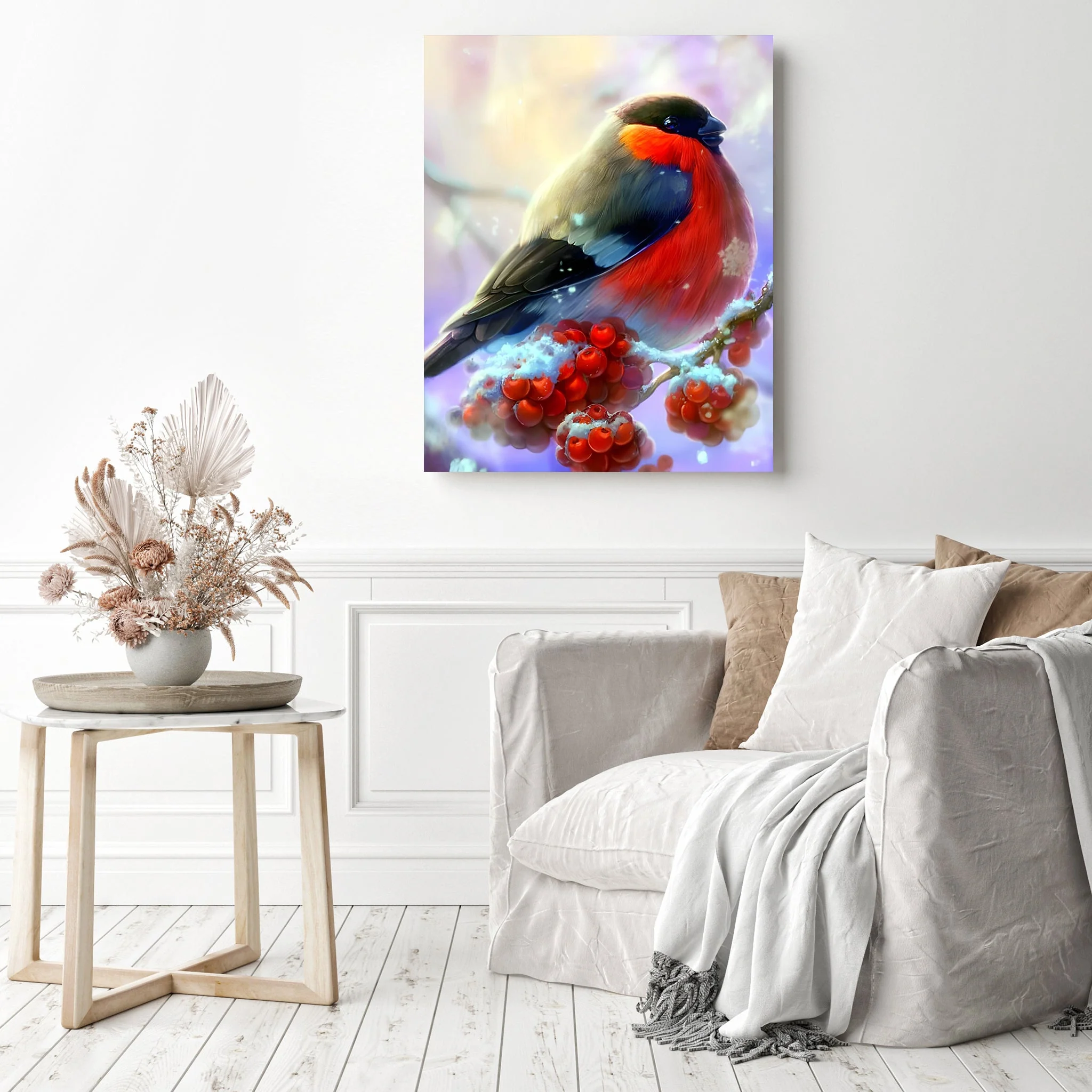 Winter Bird | Diamond Painting - Image 3