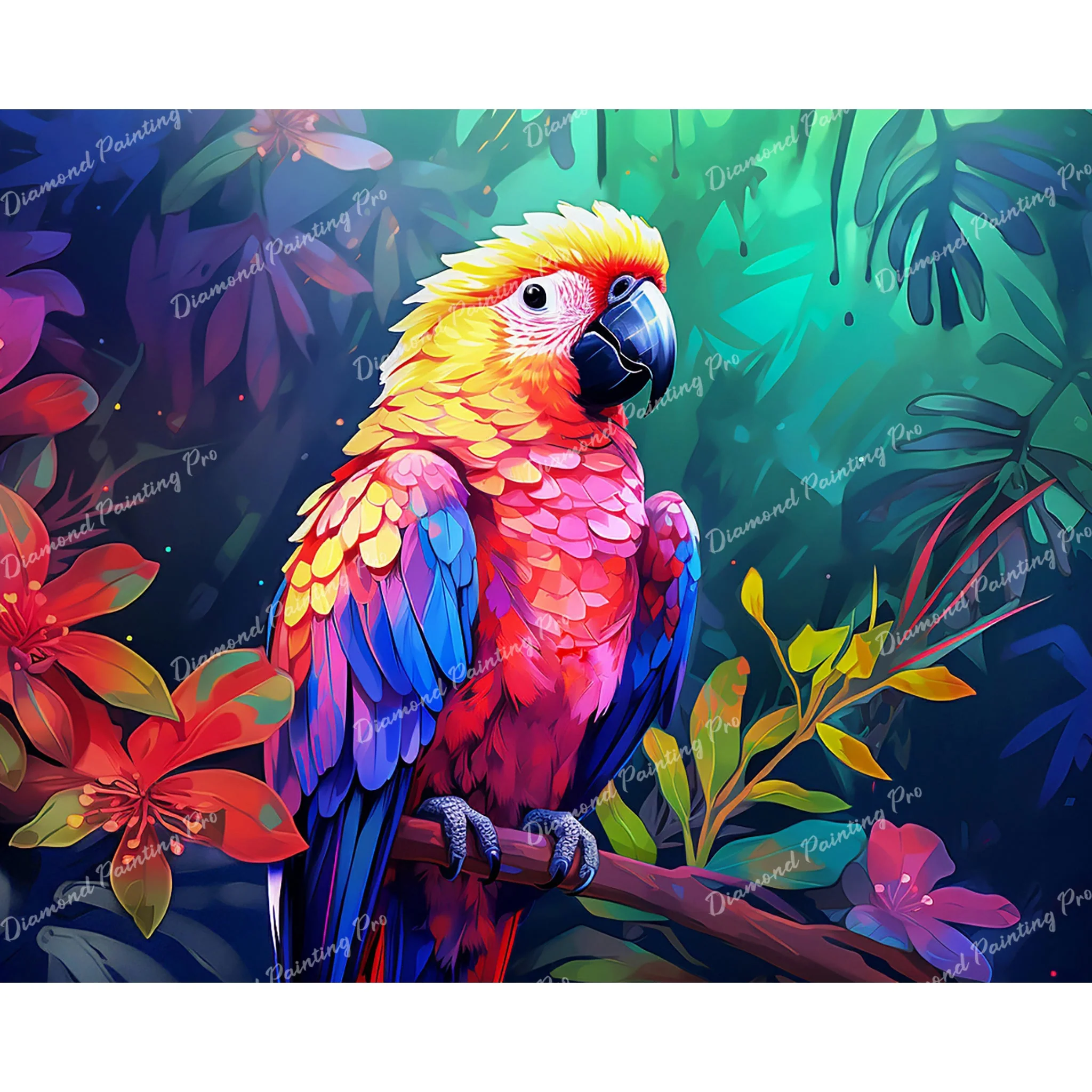 Parrot Dreamscape | Diamond Painting - Image 2