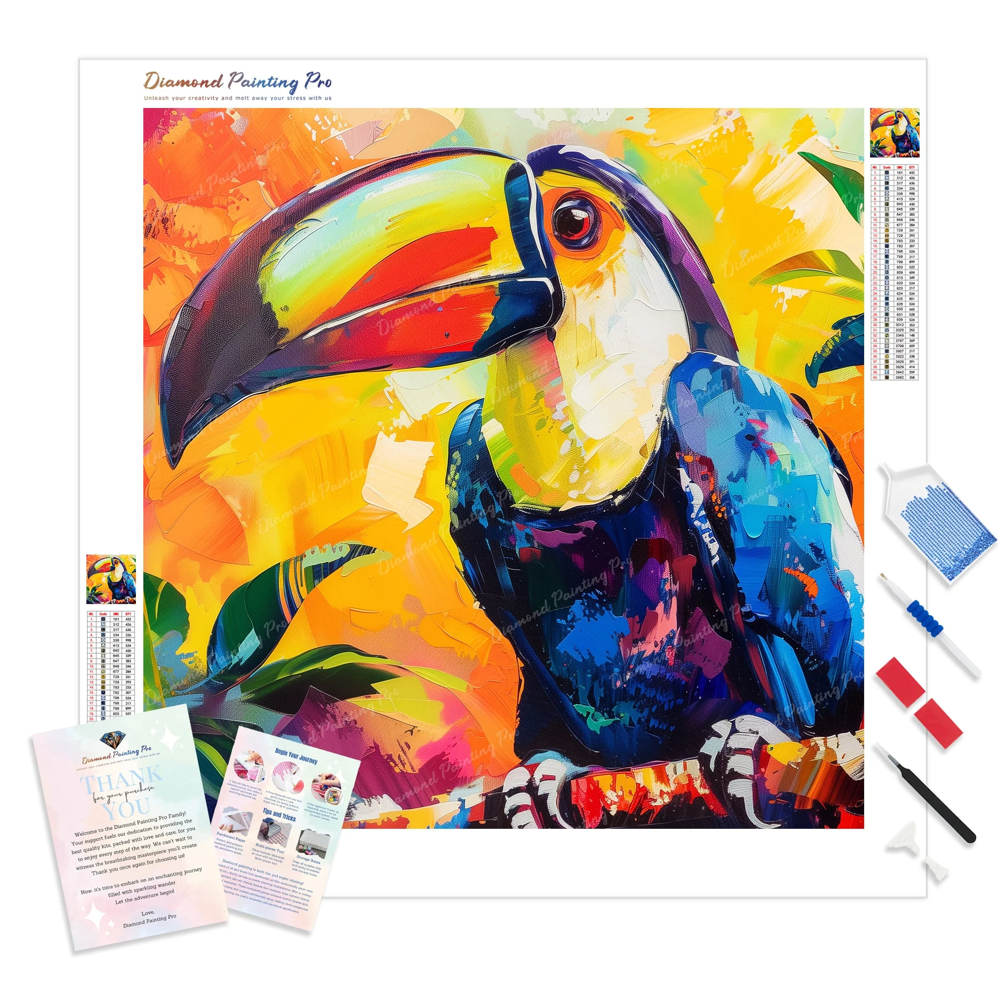 Vibrant Toucan | Diamond Painting