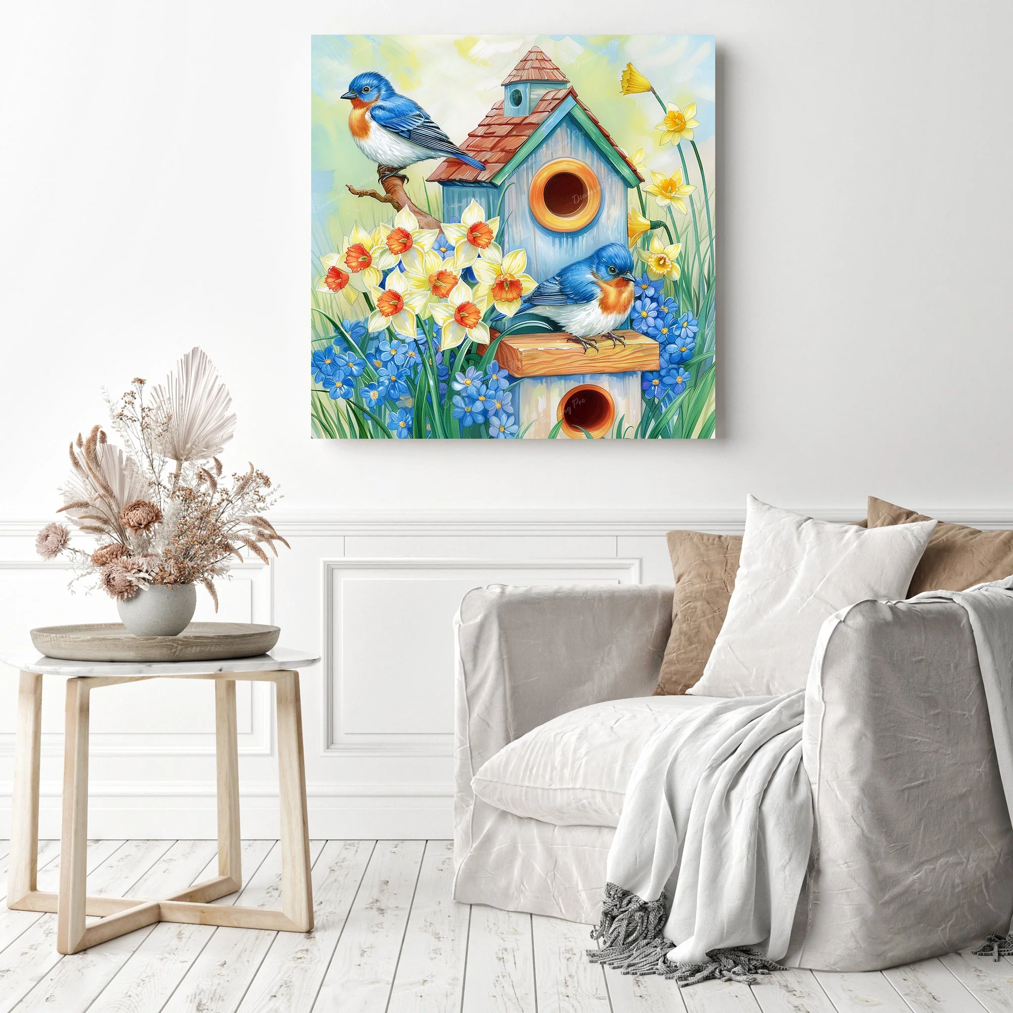 Floral Birdhouse | Diamond Painting - Image 3