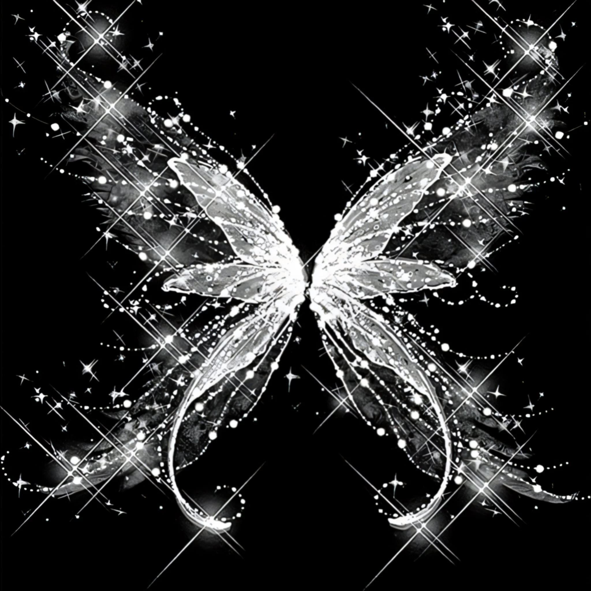 Black & White Butterfly | Diamond Painting - Image 2