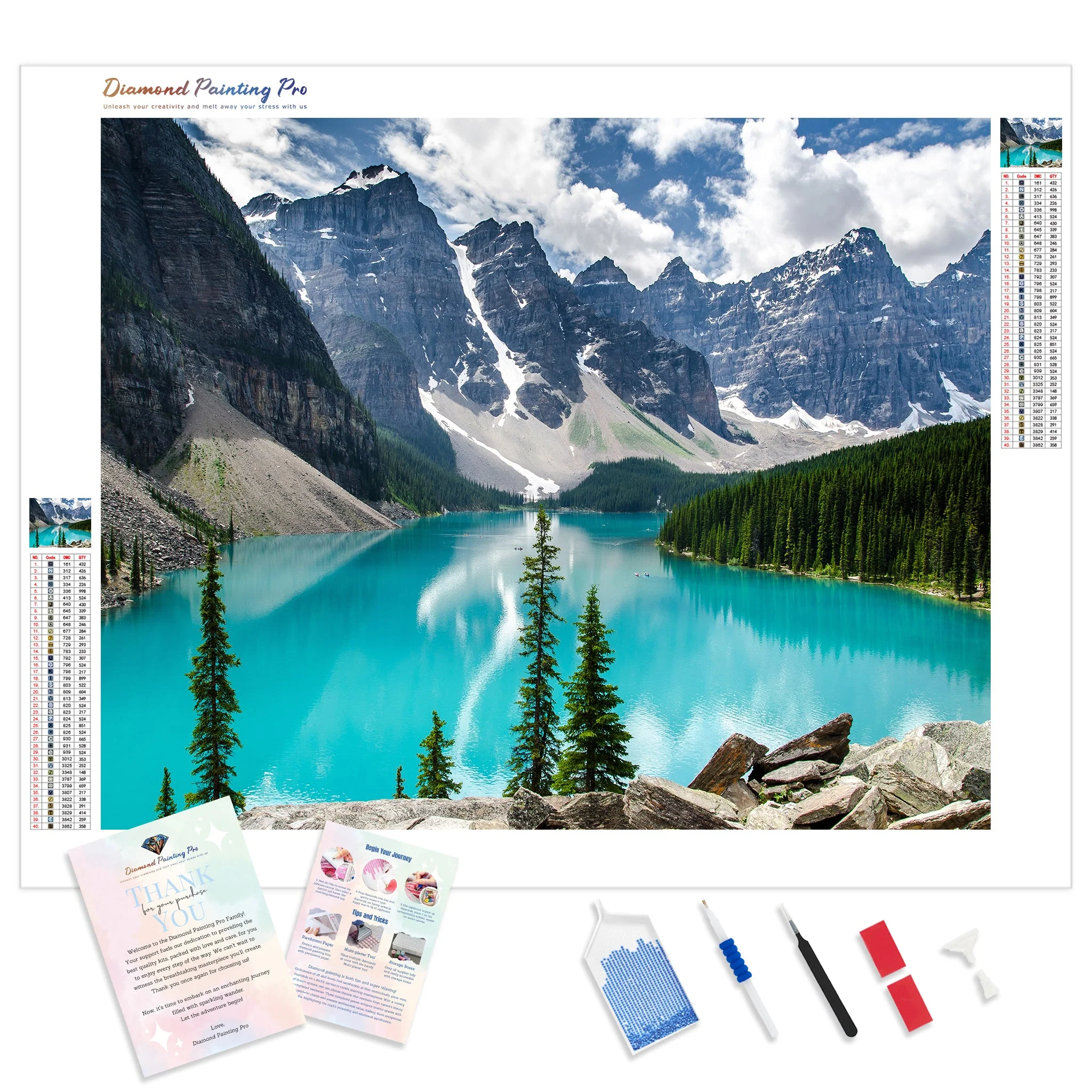 Mountain Lakeview | Diamond Painting