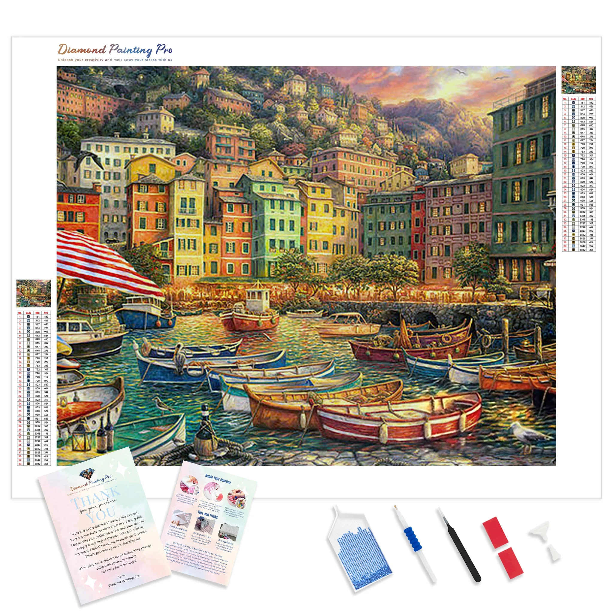 Harbor Boats | Diamond Painting