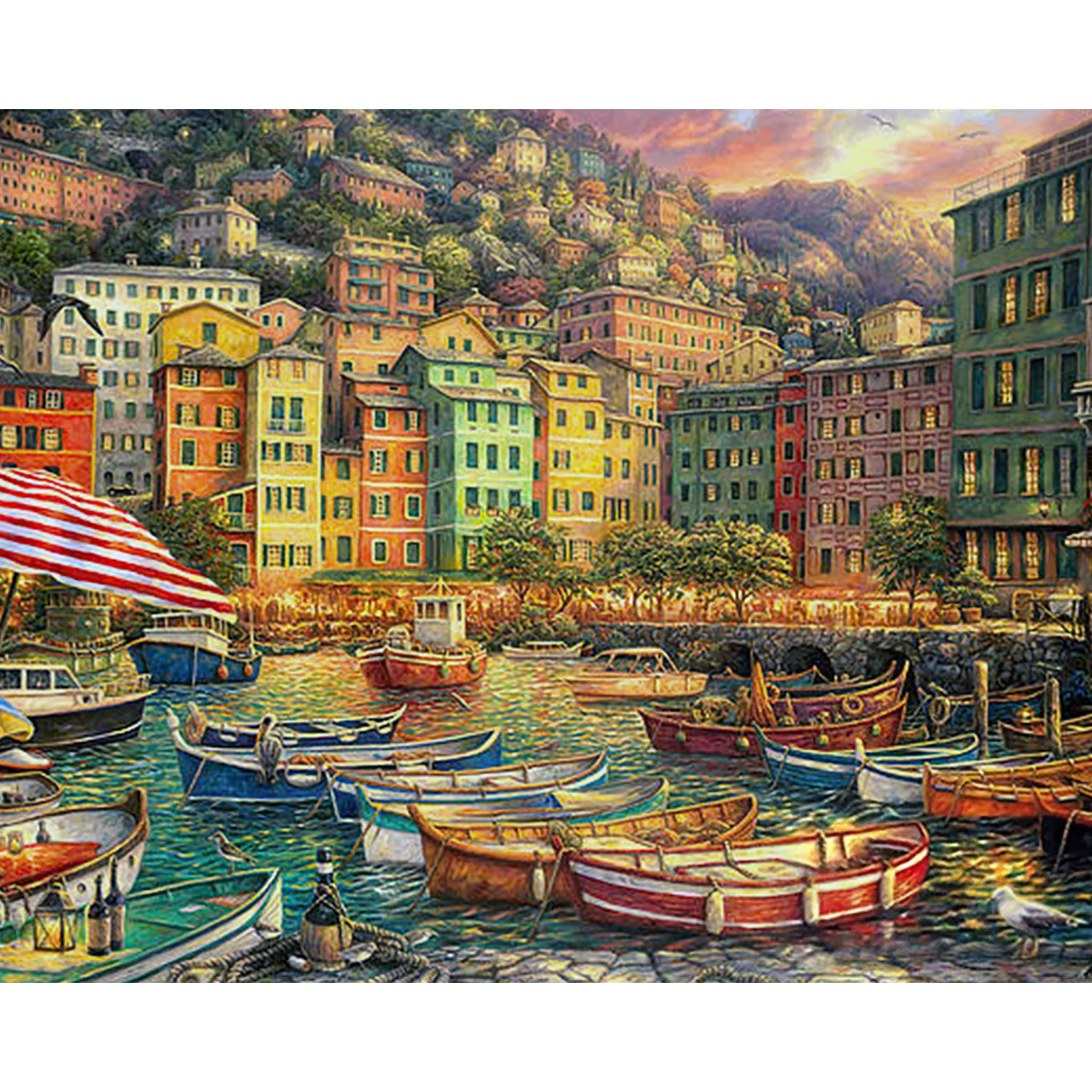 Harbor Boats | Diamond Painting - Image 2