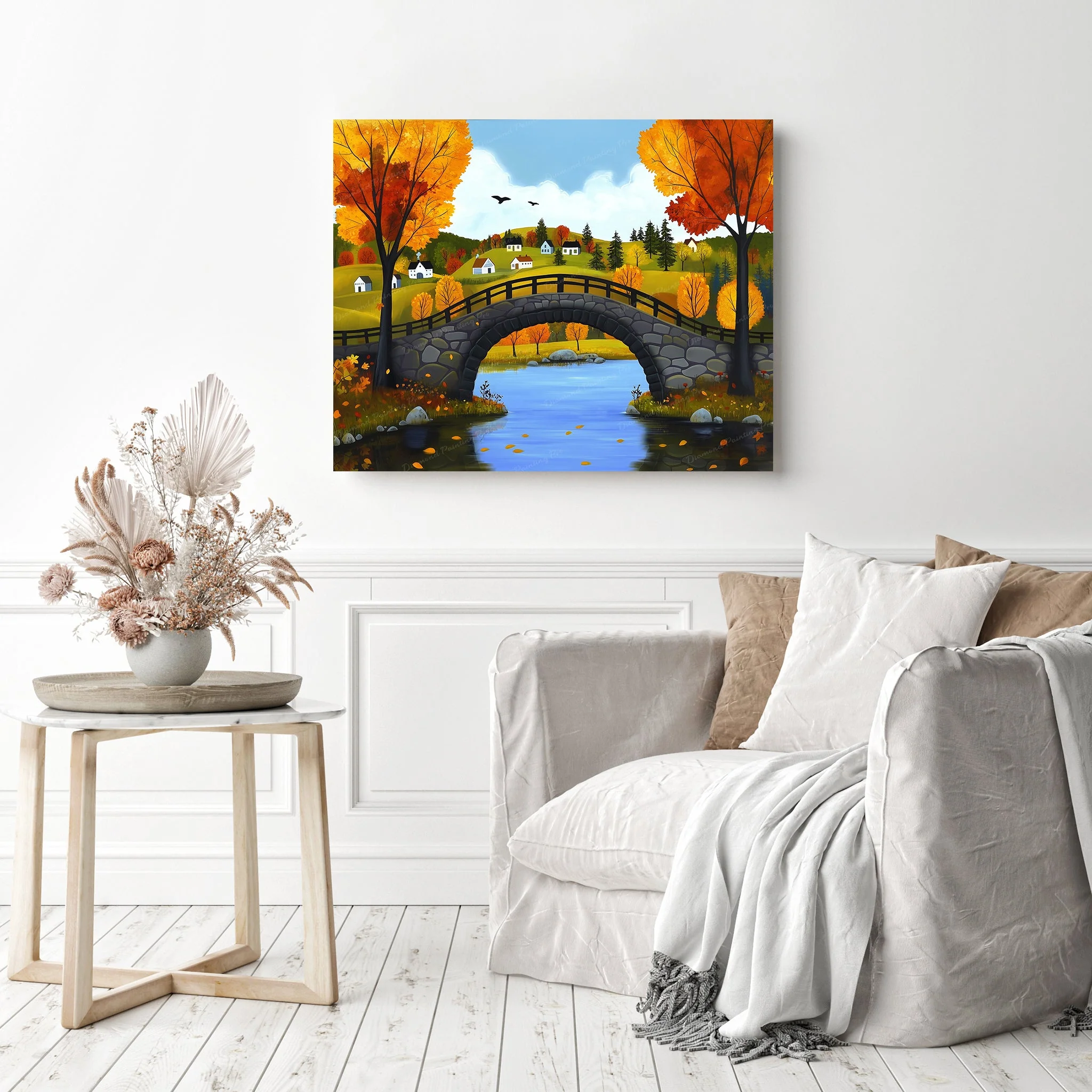 Bridge to Cozyville | Diamond Painting - Image 3
