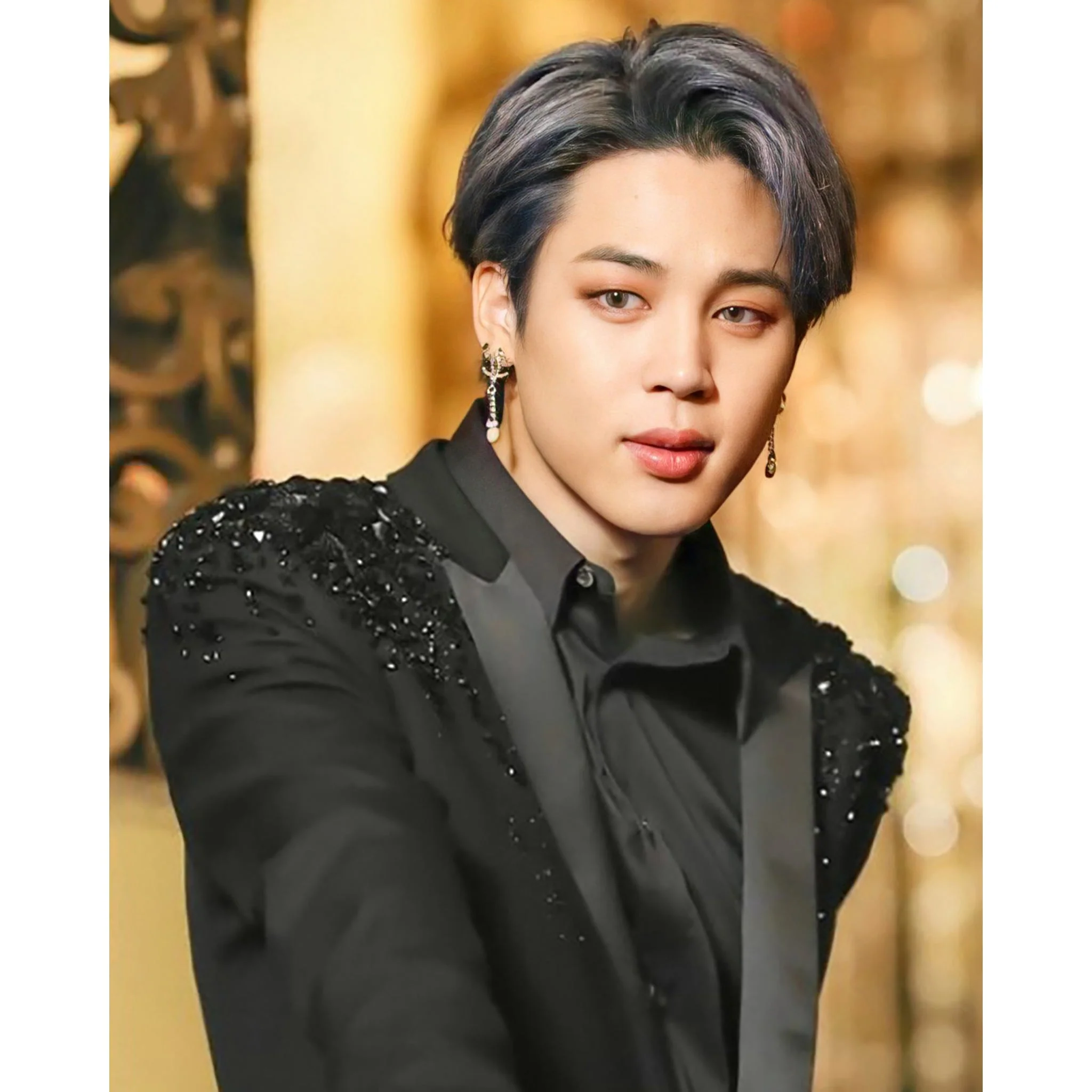 BTS Jimin in Black | Diamond Painting - Image 2