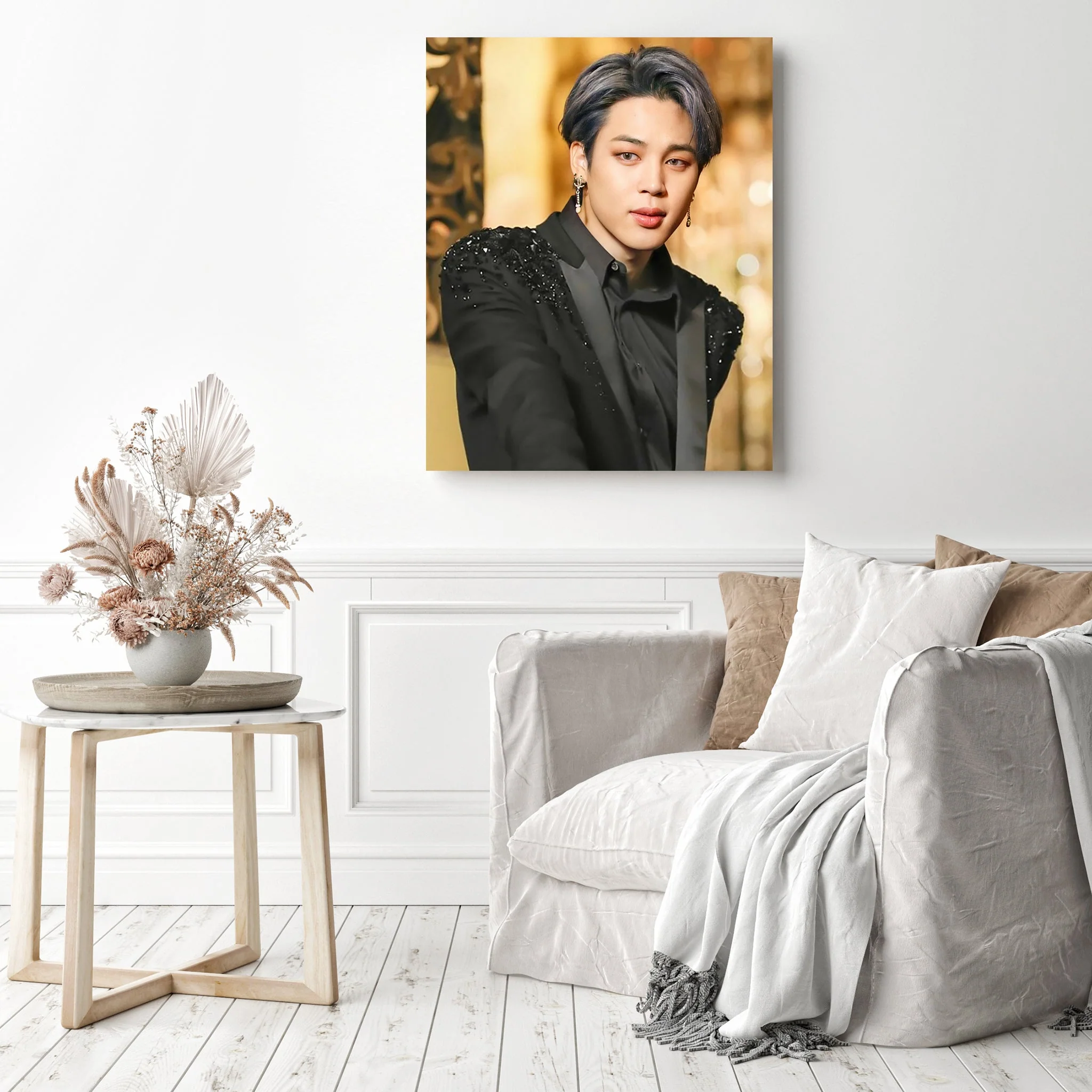 BTS Jimin in Black | Diamond Painting - Image 3