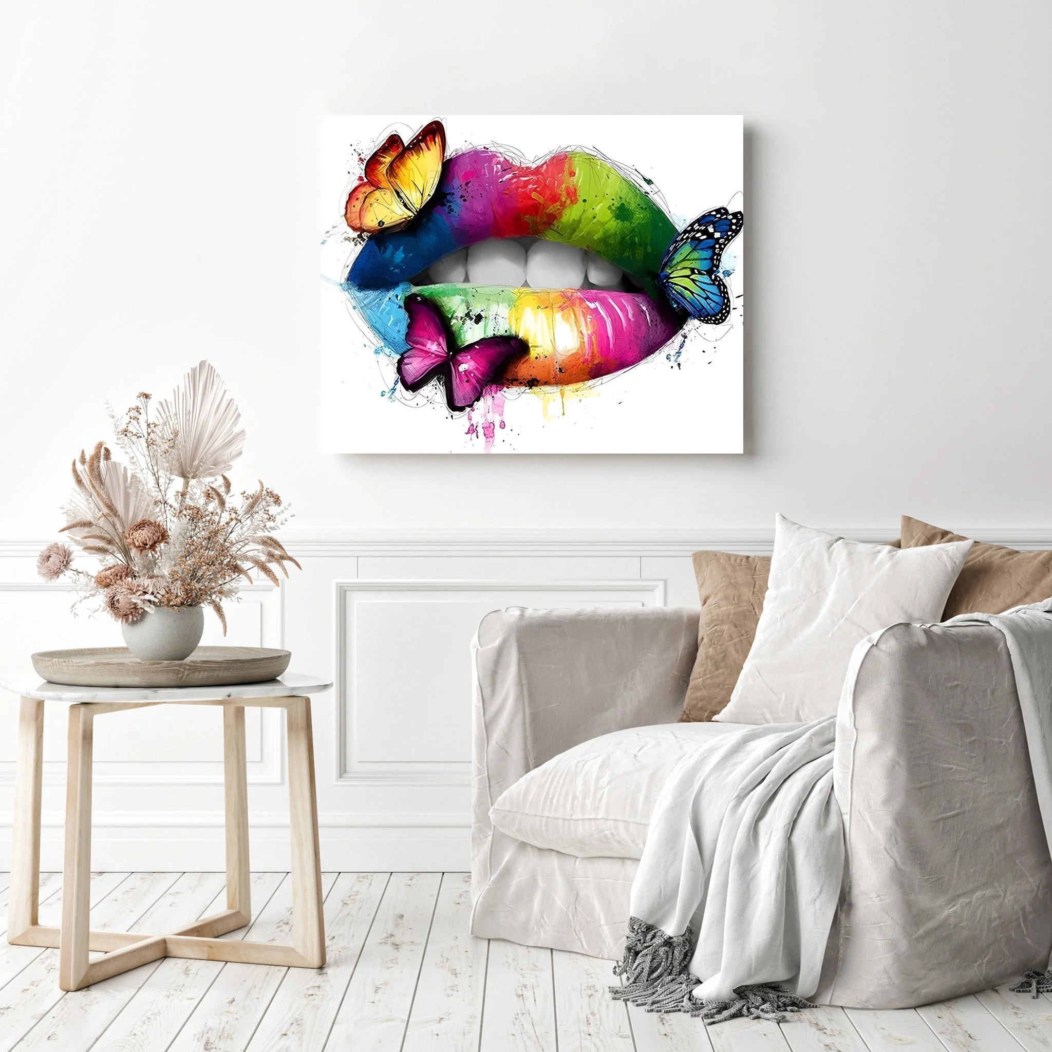 Butterflies on Lips | Diamond Painting - Image 3