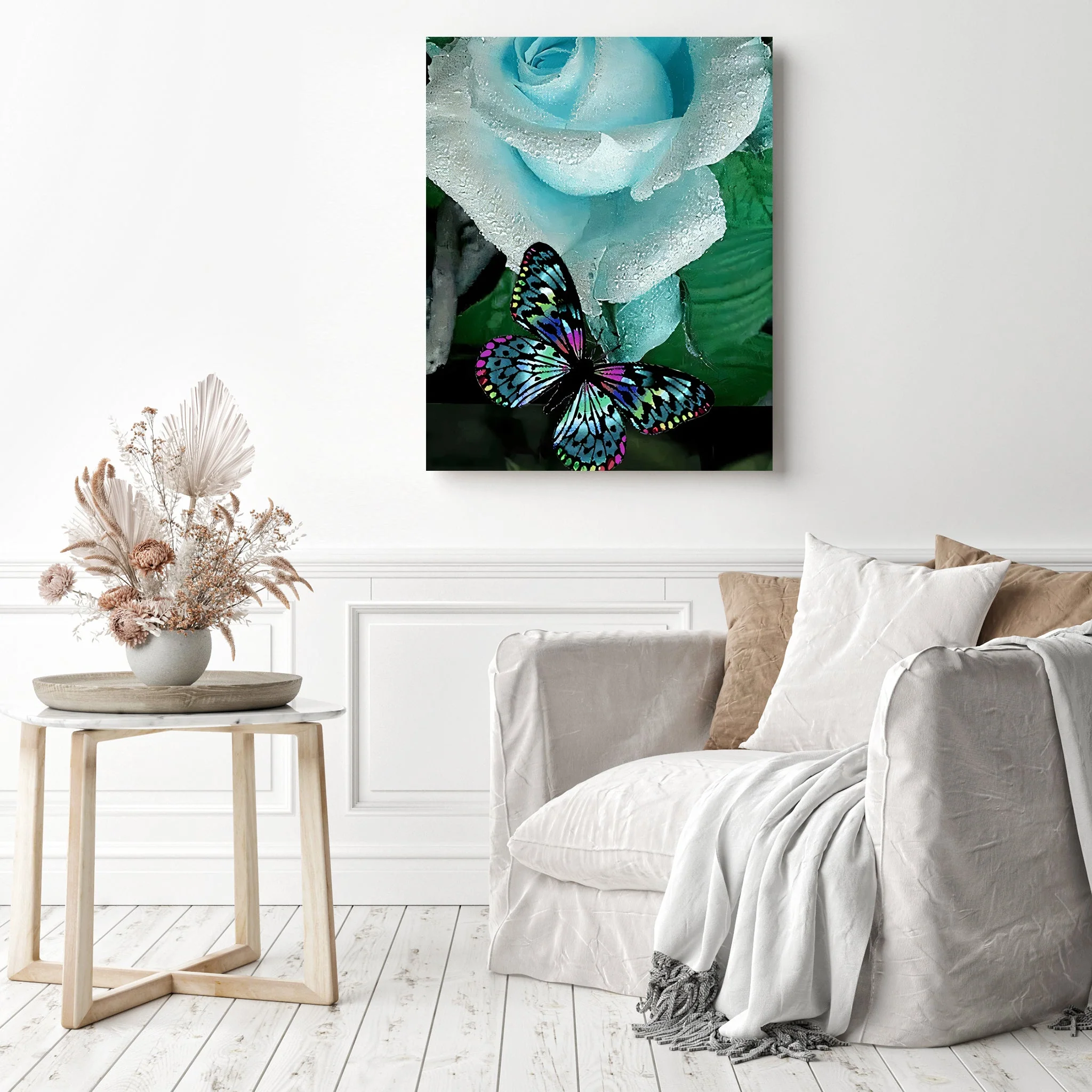 Butterfly on Blue Rose | Diamond Painting - Image 3