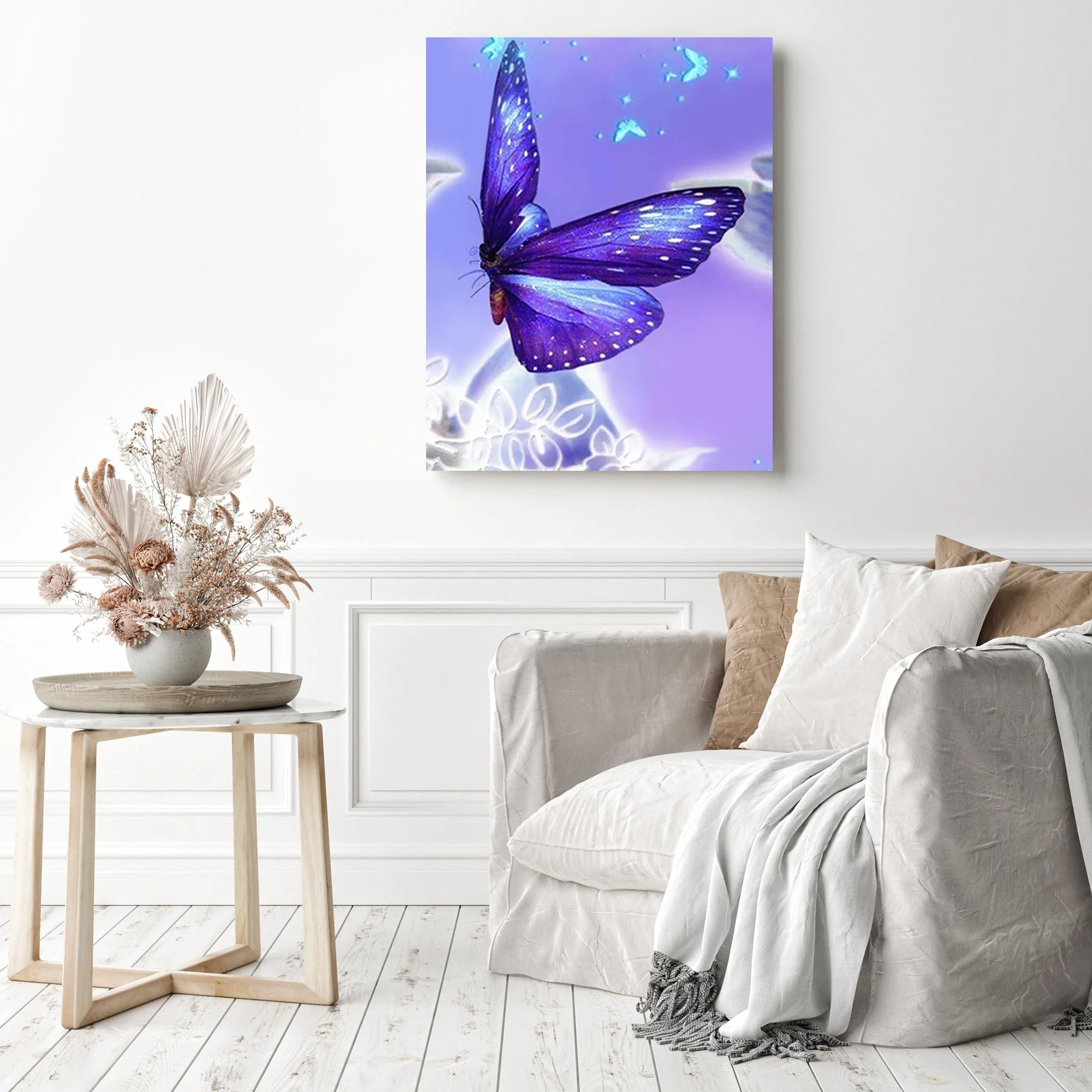 Purple Butterfly Sparkle | Diamond Painting - Image 3