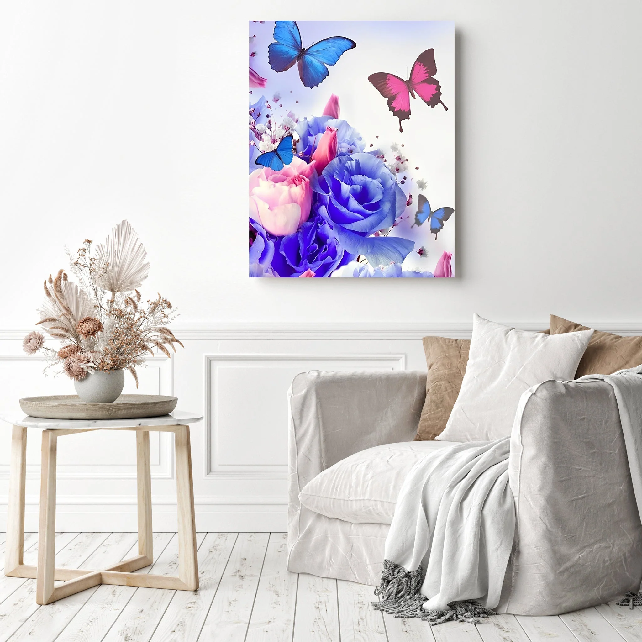 Butterflies Among Roses | Diamond Painting - Image 3