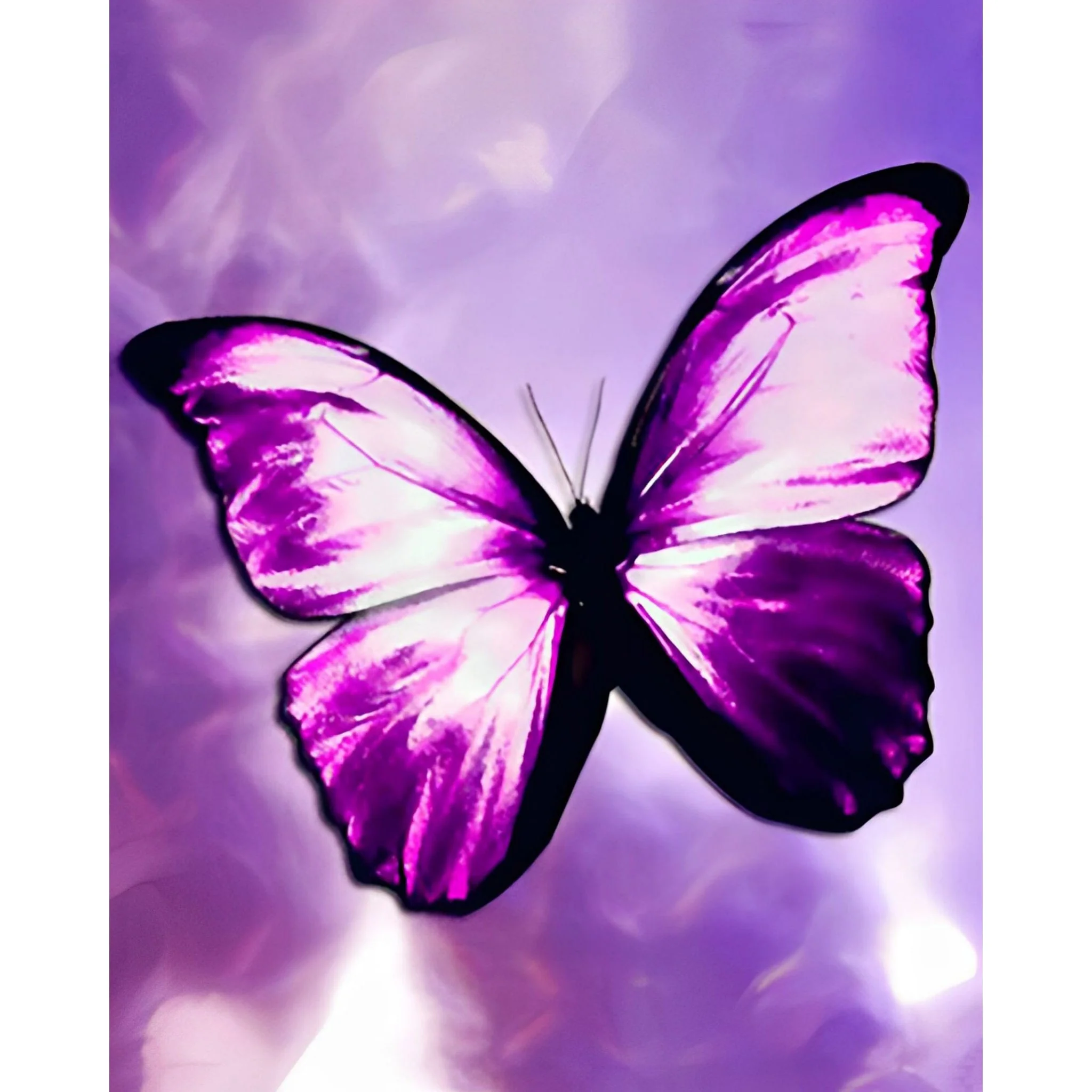 Purple Butterfly | Diamond Painting - Image 2