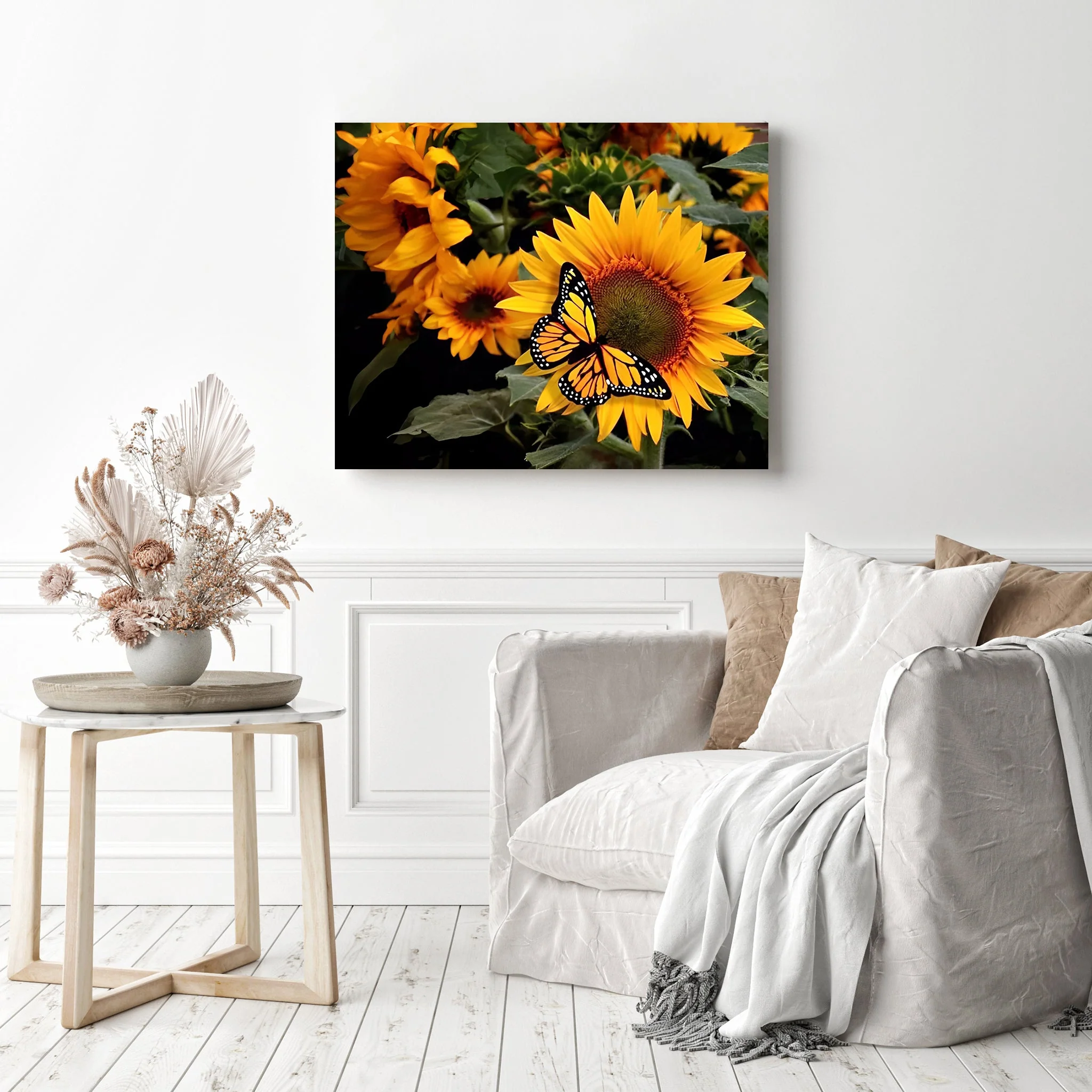 Butterfly By Sunflower | Diamond Painting - Image 3