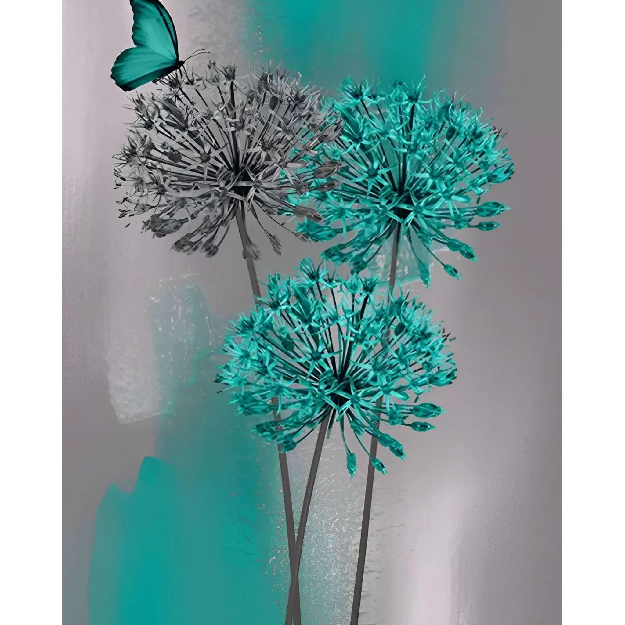 Butterfly on Dandelion | Diamond Painting - Image 2