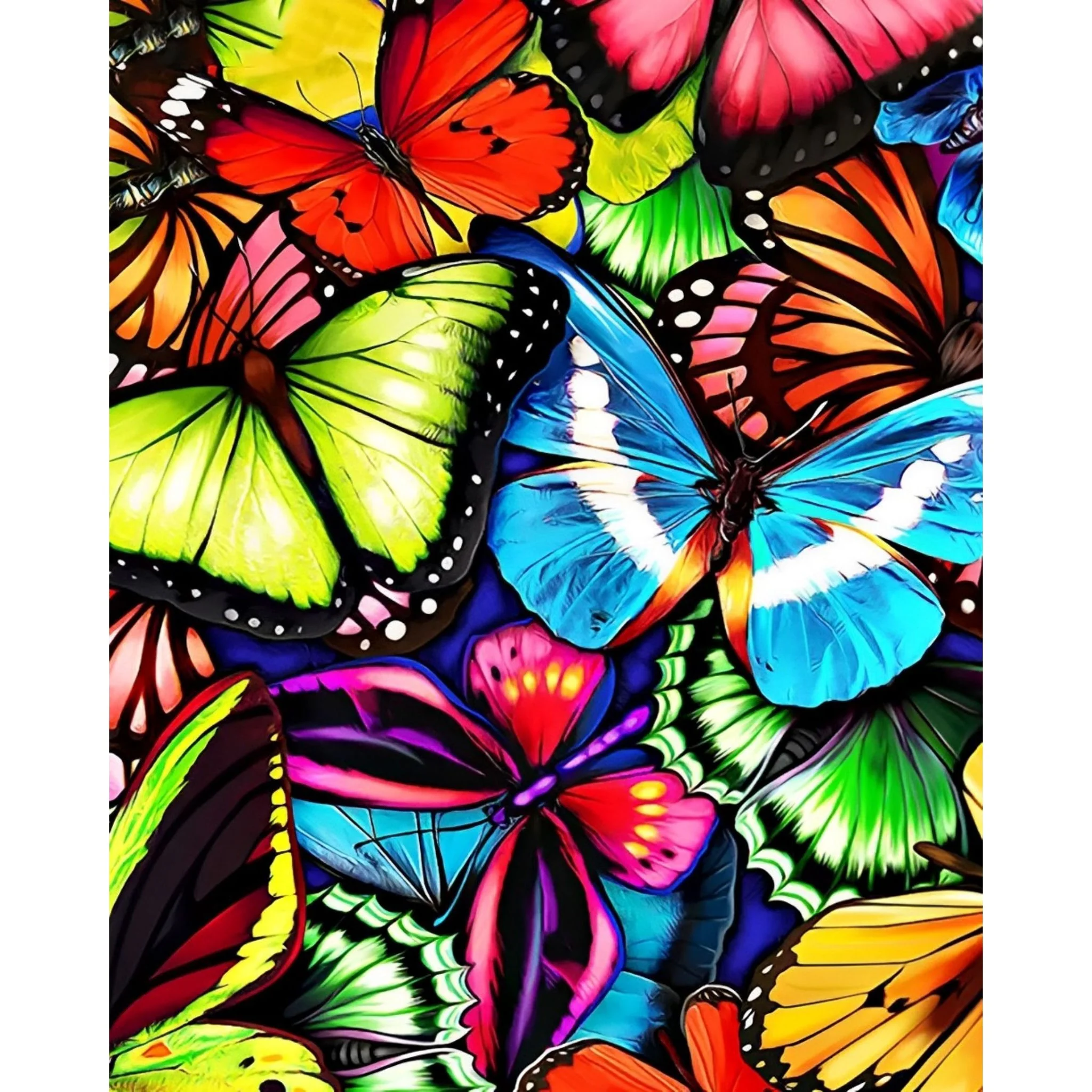 Vibrant Butterflies | Diamond Painting - Image 2
