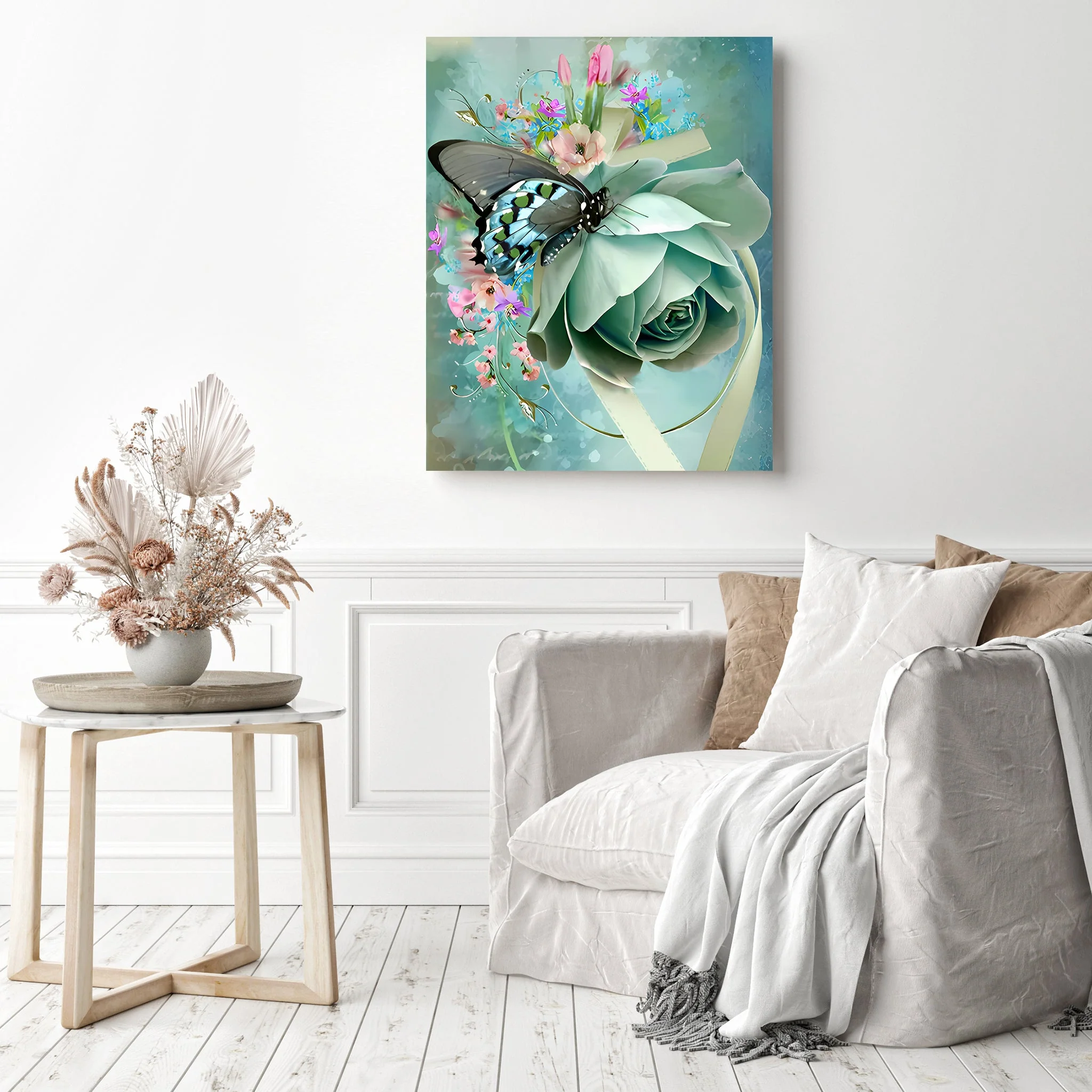 Butterfly on Roses | Diamond Painting - Image 3