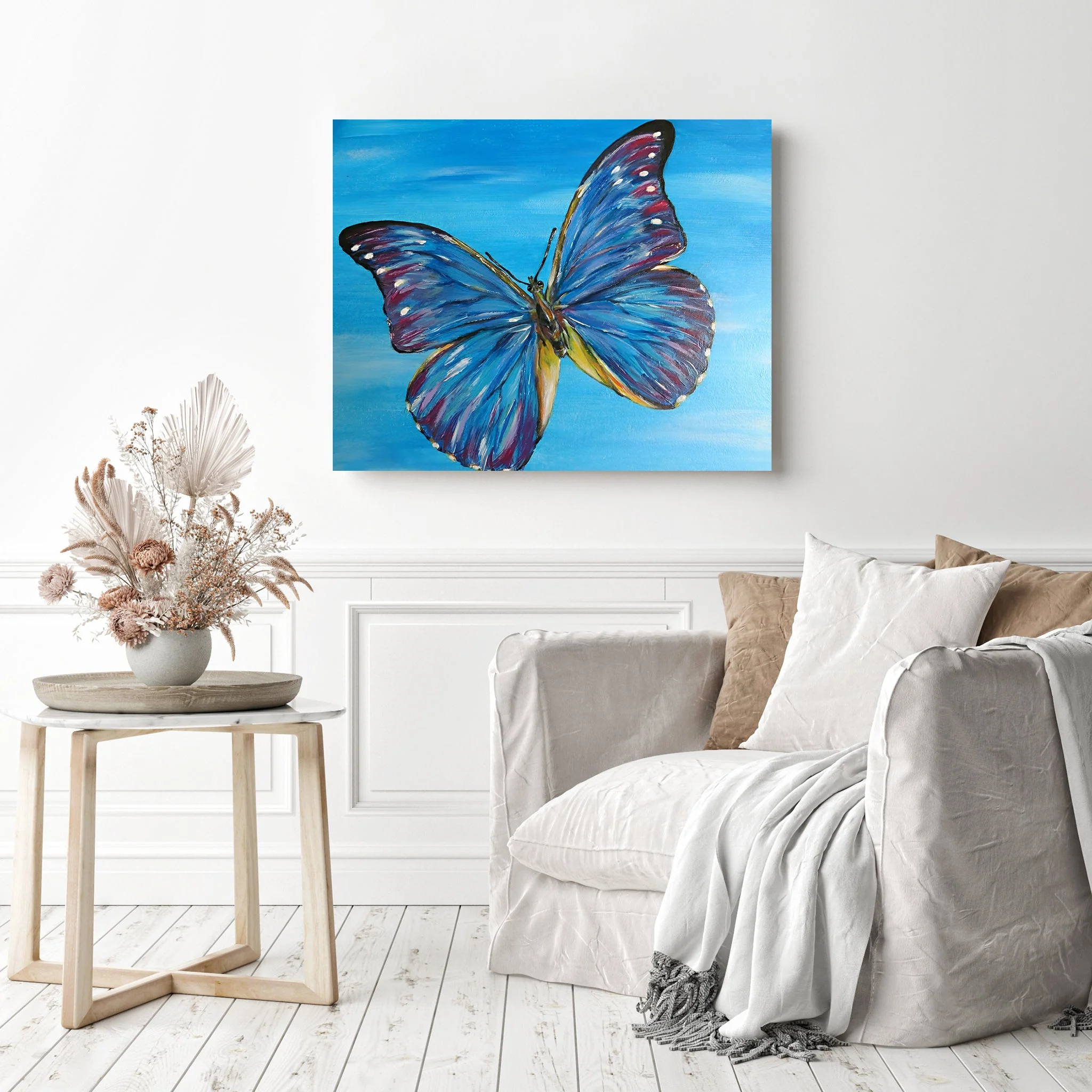 Blue Butterfly | Diamond Painting - Image 3