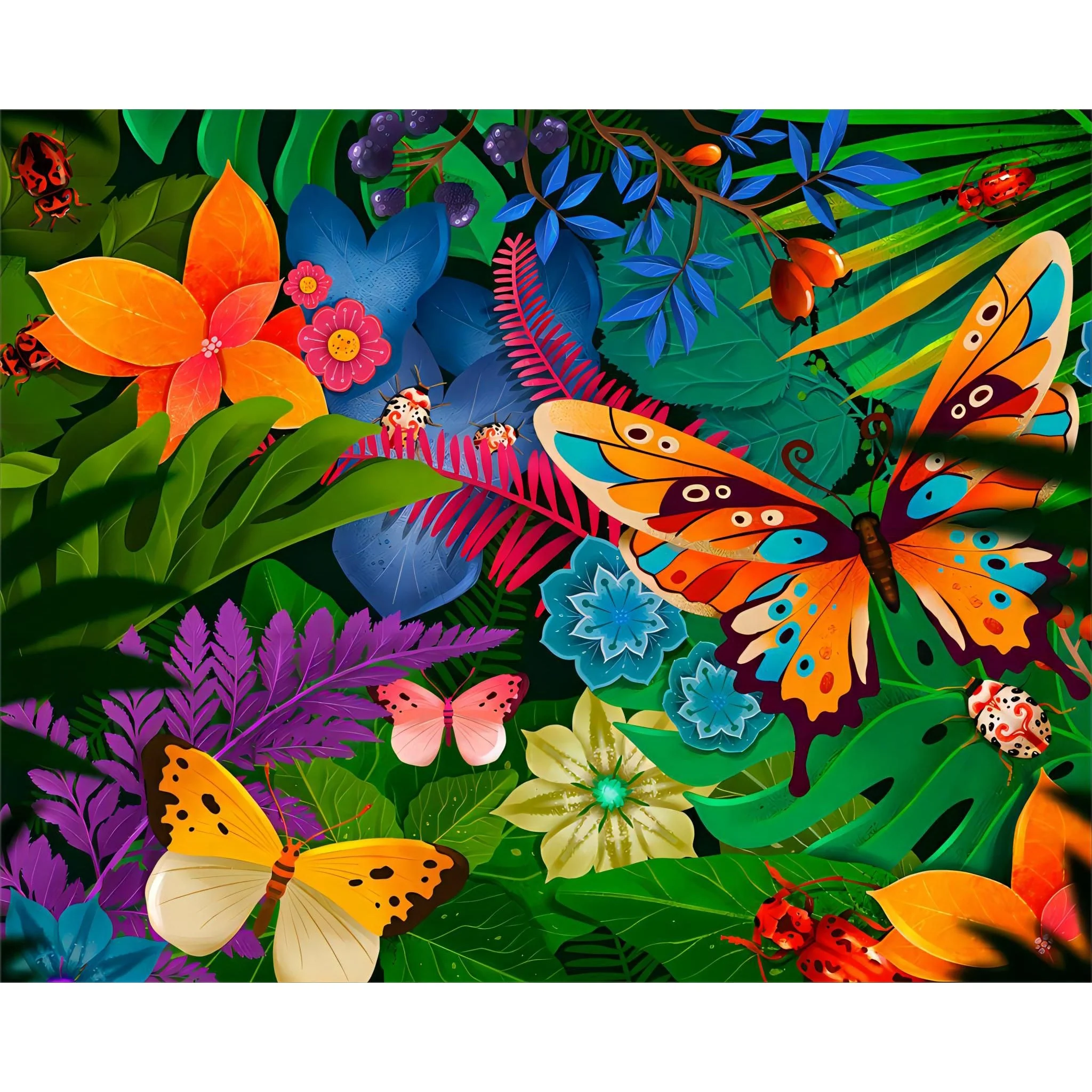 Butterflies in Bloom | Diamond Painting - Image 2