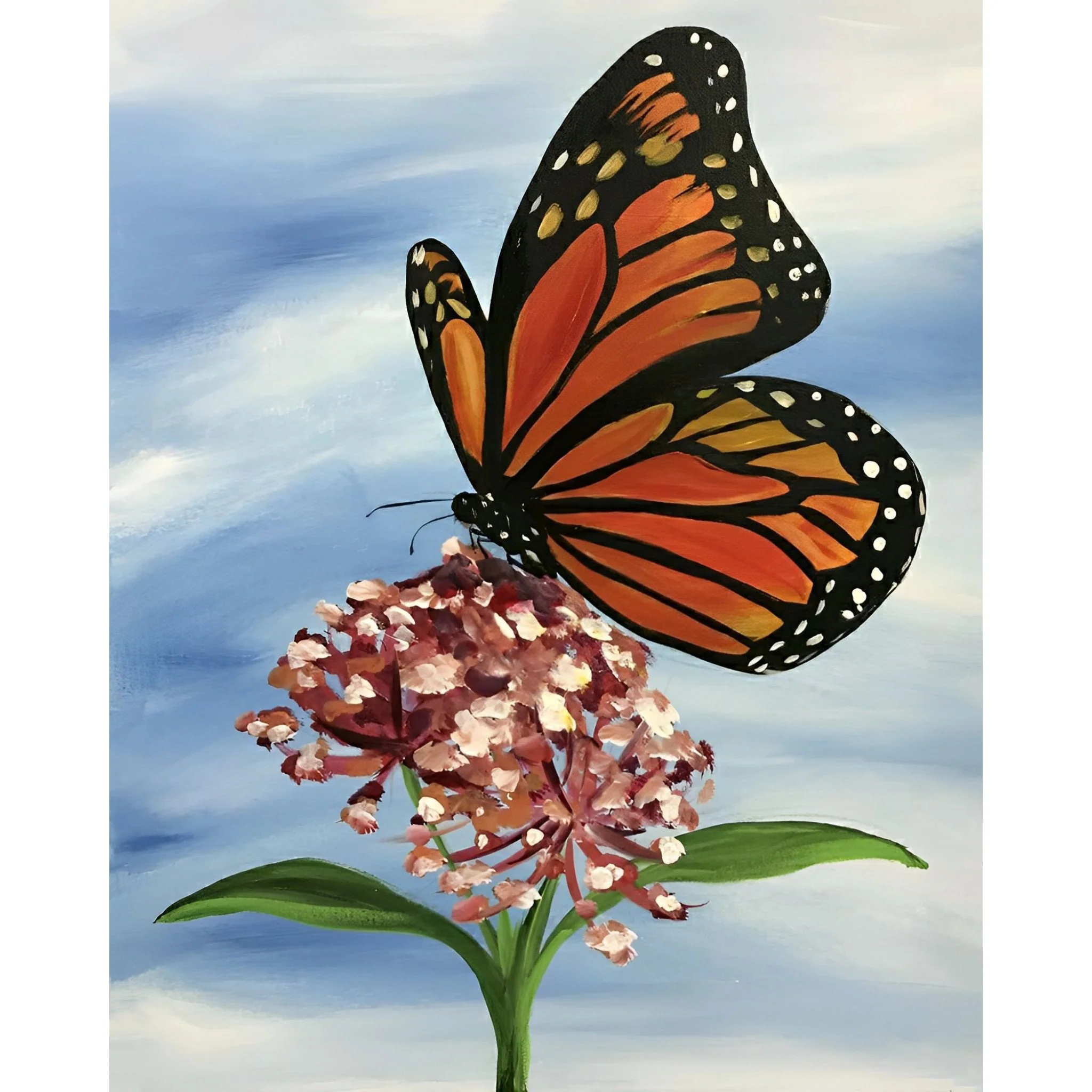 Monarch Butterfly Serenade | Diamond Painting - Image 2